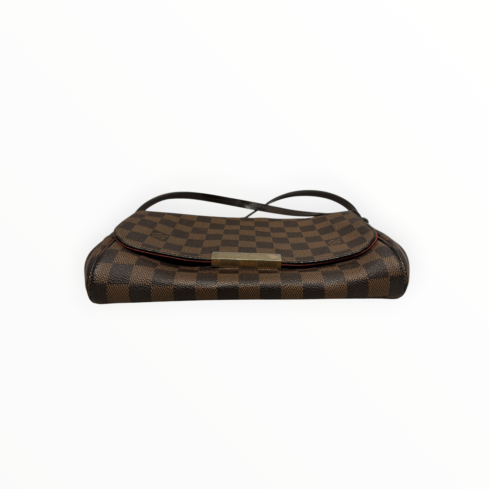 LOUIS VUITTON/Cross Body Bag/All Over Print/Leather/BRW/DAMIER EBENE FAVORITE MM view 3