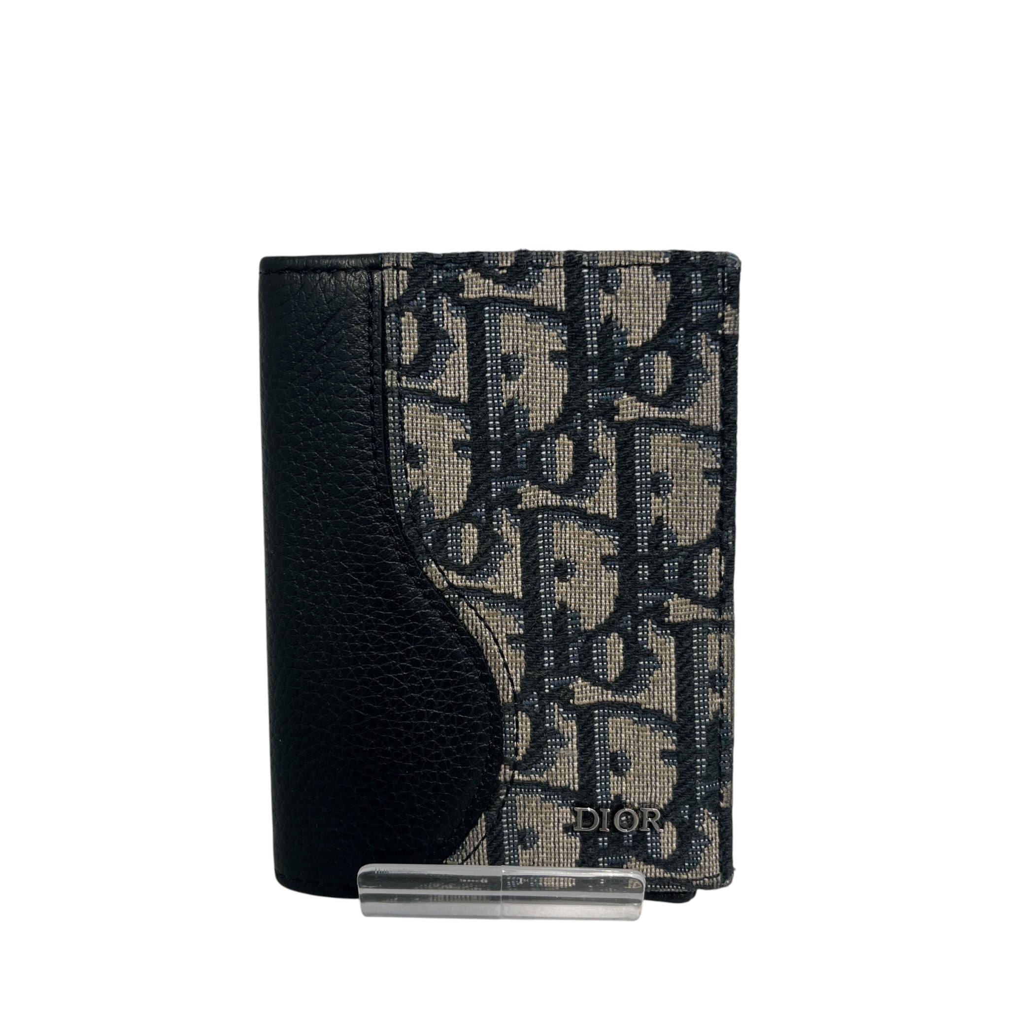 Christian Dior/Bifold Wallet/All Over Print/Leather/KHK/M's/Saddle Bifold Card Holder view 1