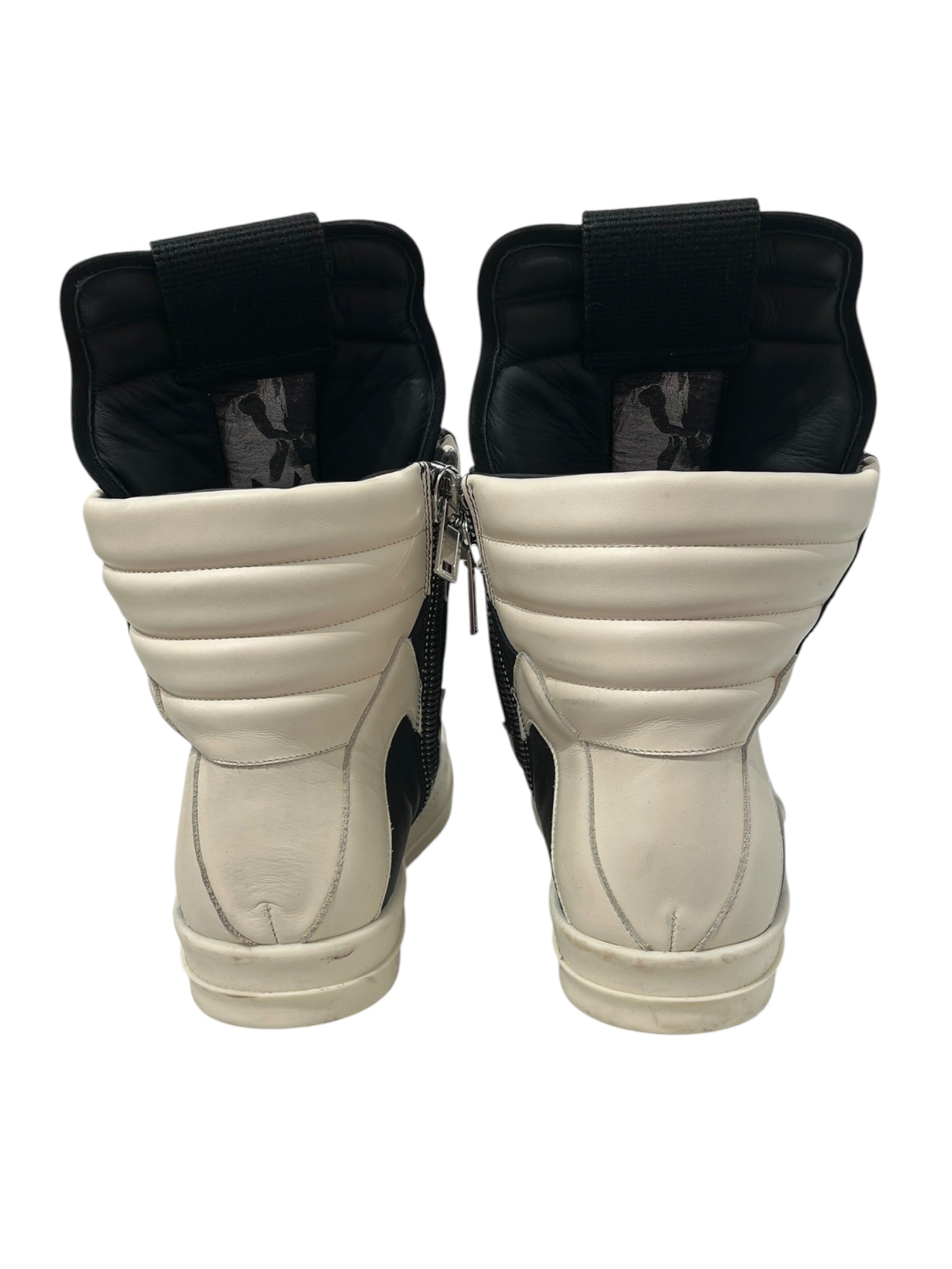 Rick Owens/Hi-Sneakers/EU 43/Leather/BLK/JUMBO LACE GEOBASKET view 3