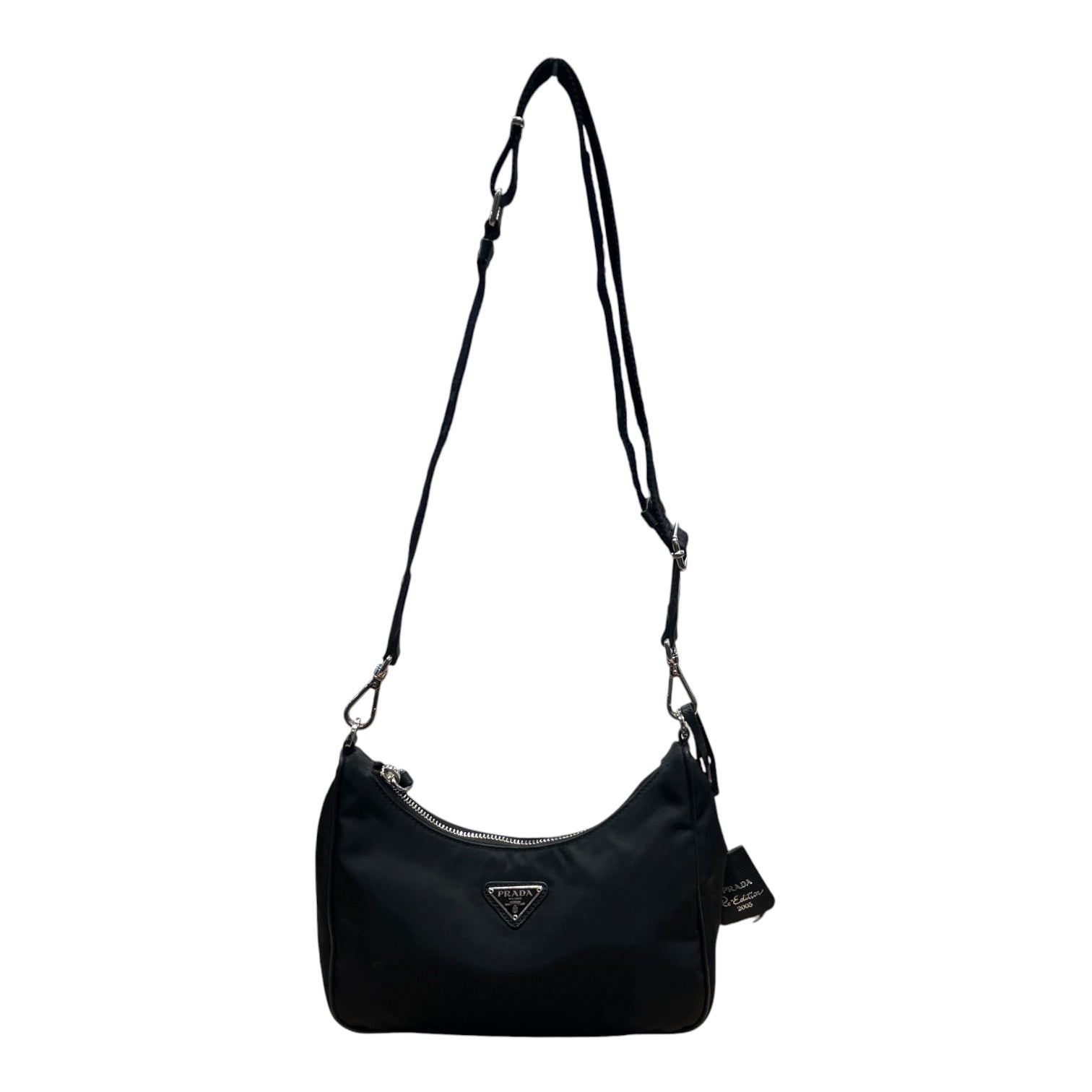 PRADA/Cross Body Bag/Nylon/BLK/re-edition 2005 view 1