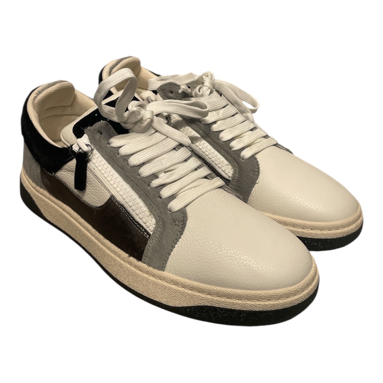Giuseppe Zanotti/Low-Sneakers/EU 44/Leather/WHT/Gz/94 Calf Hair view 1