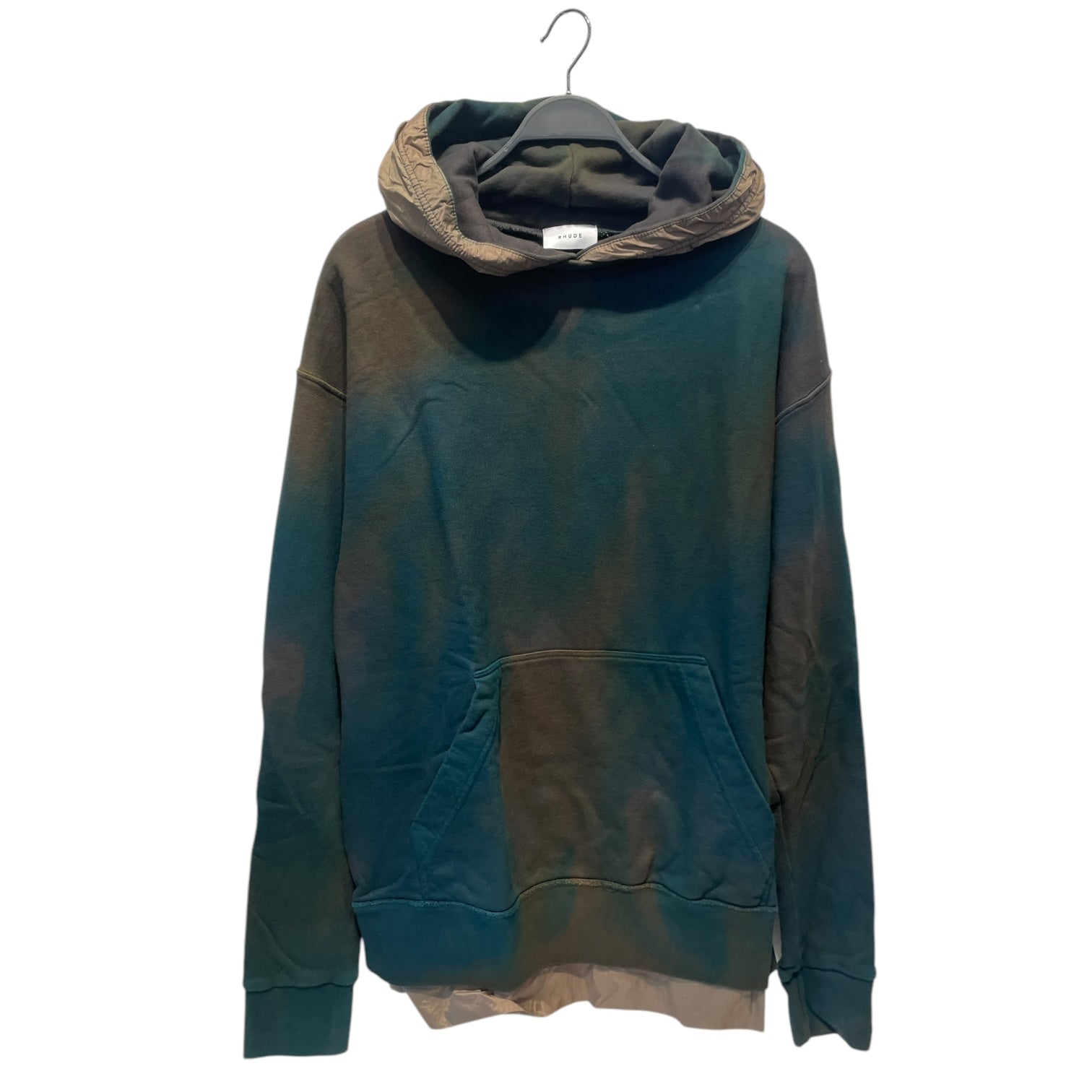 RHUDE/Hoodie/S/All Over Print/Cotton/GRN/ view 1
