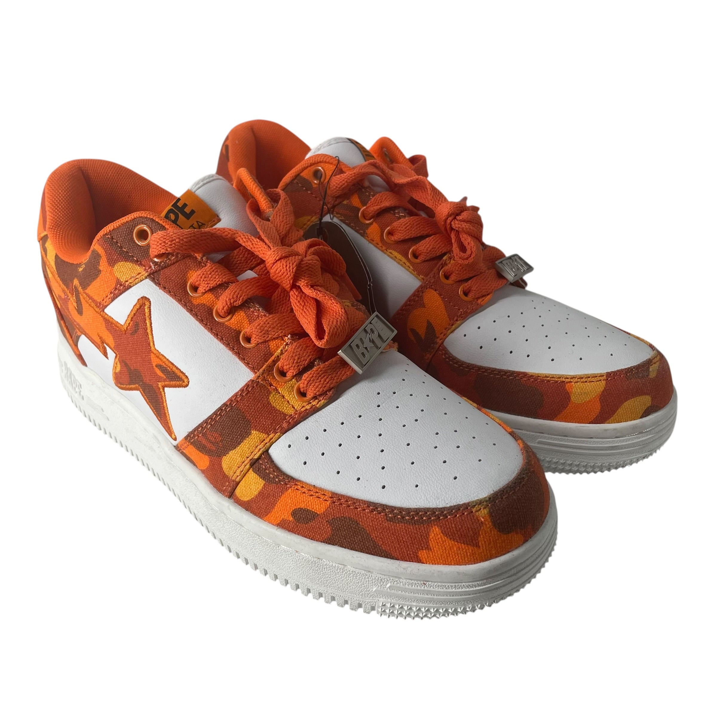 A BATHING APE/HERON PRESTON/Low-Sneakers/US 10/Camouflage/Leather/ORN/COTTON/LEATHER BAPESTA view 1