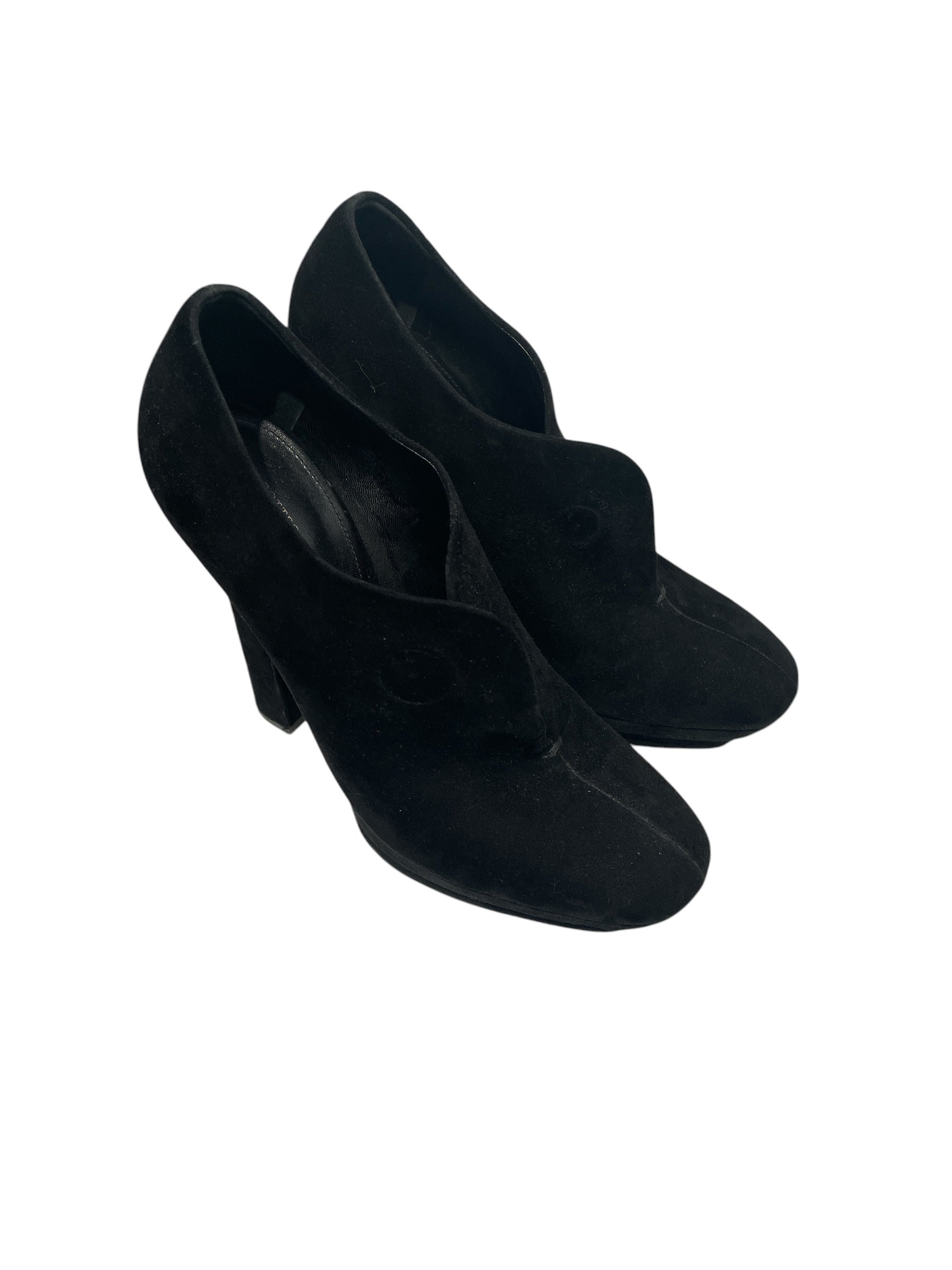 BOTTEGA VENETA/Heels/EU 39/BLK/SUEDE HEELS FLAP CLOSURE view 1