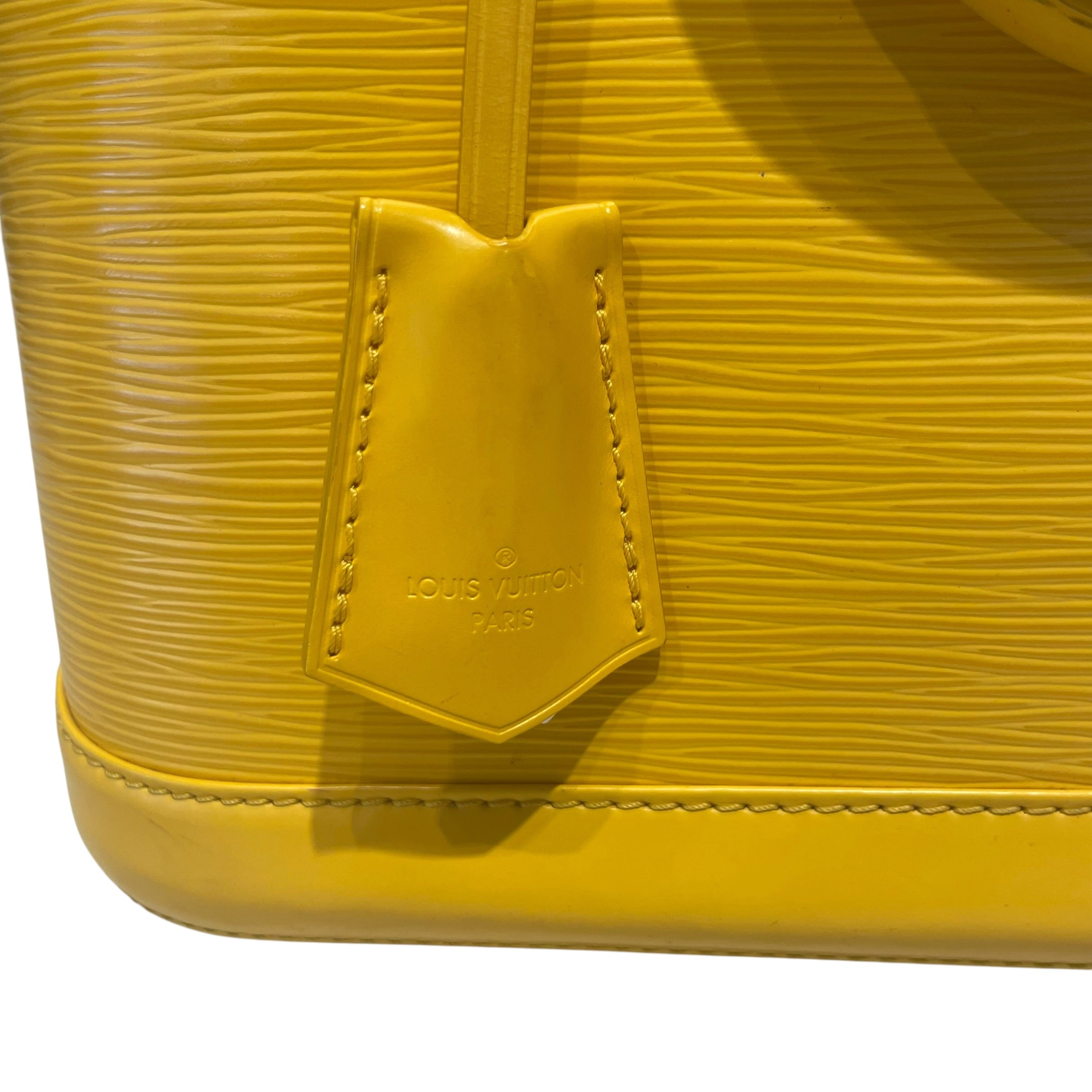 LOUIS VUITTON/Bag/Leather/YEL/Alma Bag view 5