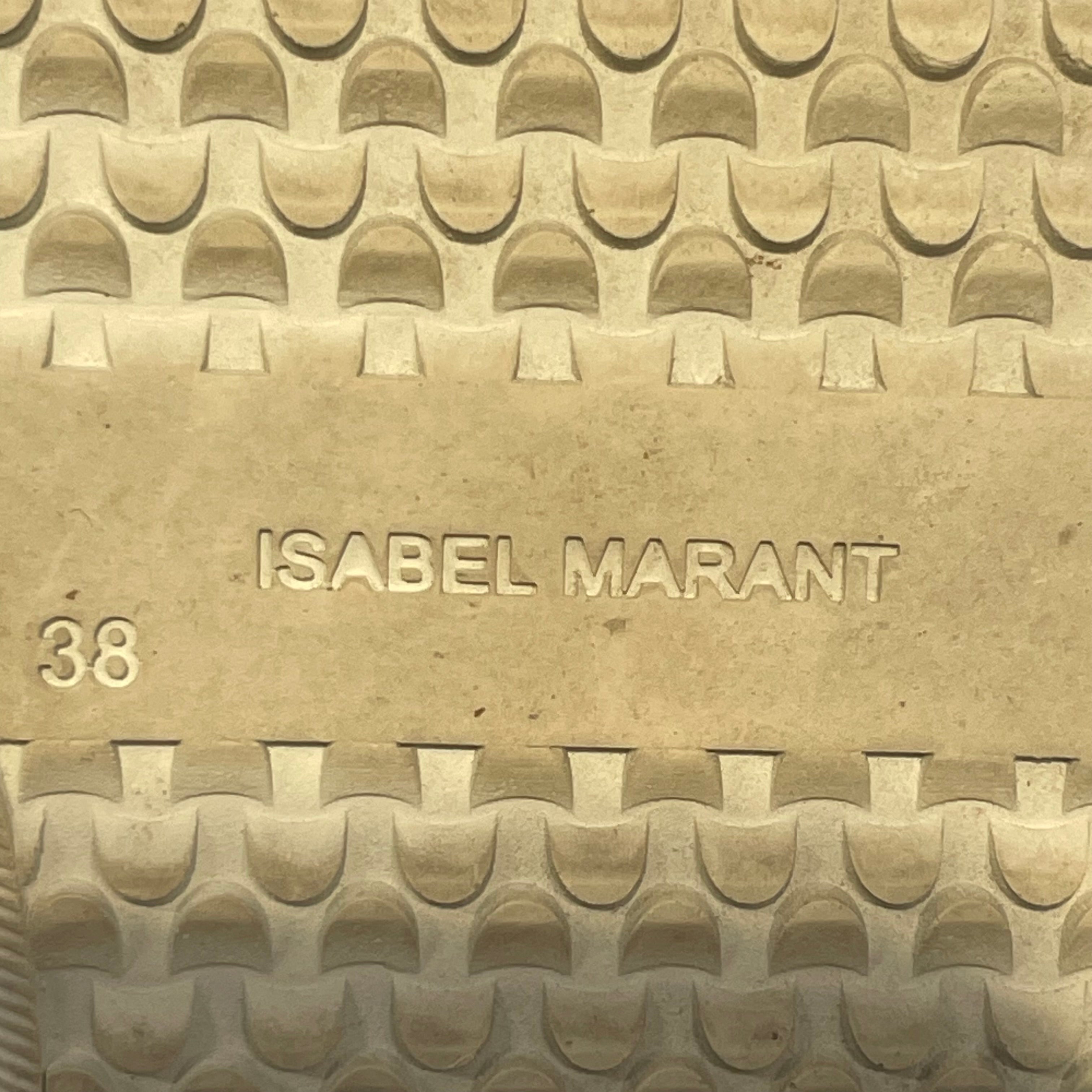 ISABEL MARANT/Low-Sneakers/US 6/Leather/WHT/beth leather trainers /red view 3
