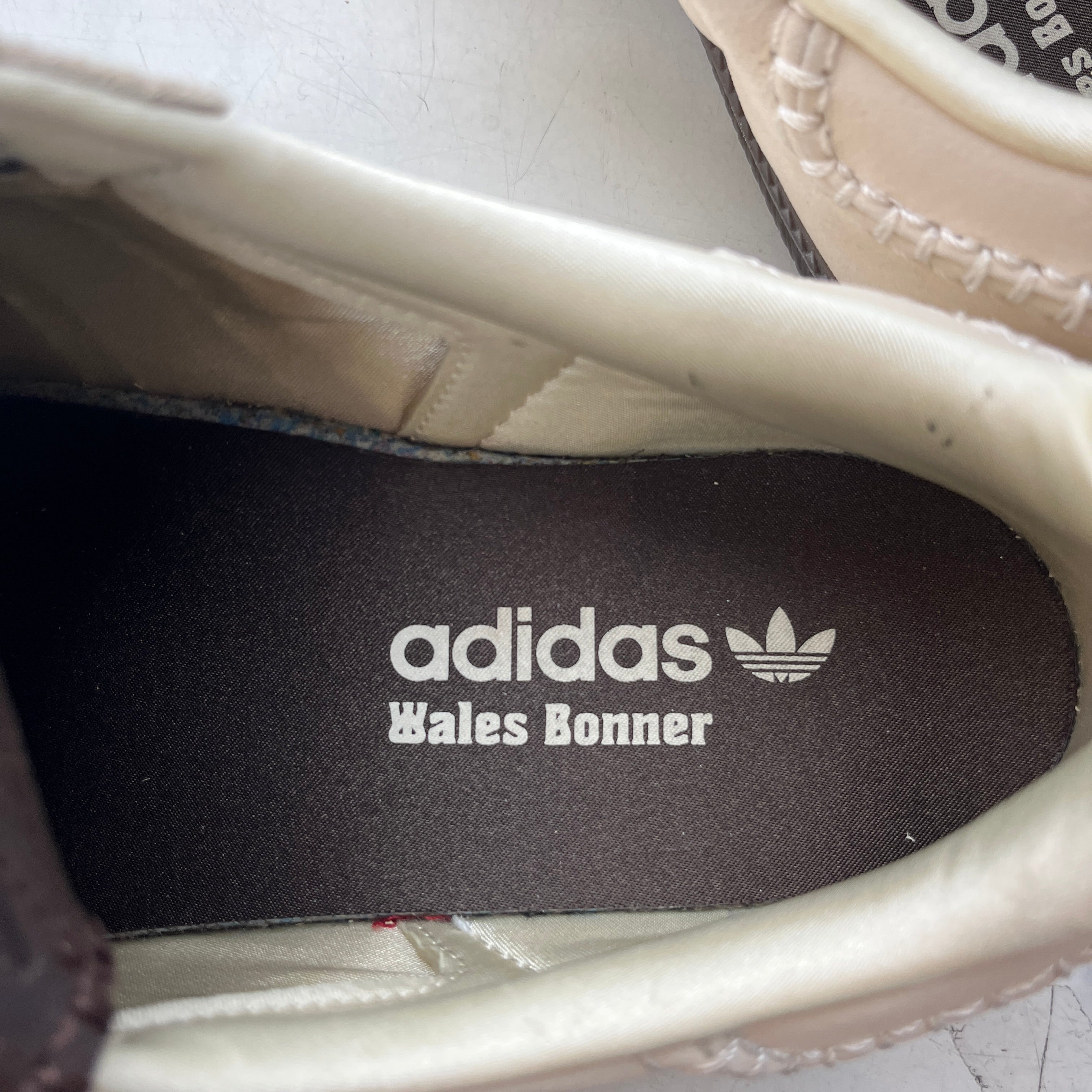 adidas/Low-Sneakers/US 9.5/Leather/WHT/WALES BONNER SAMBA view 3