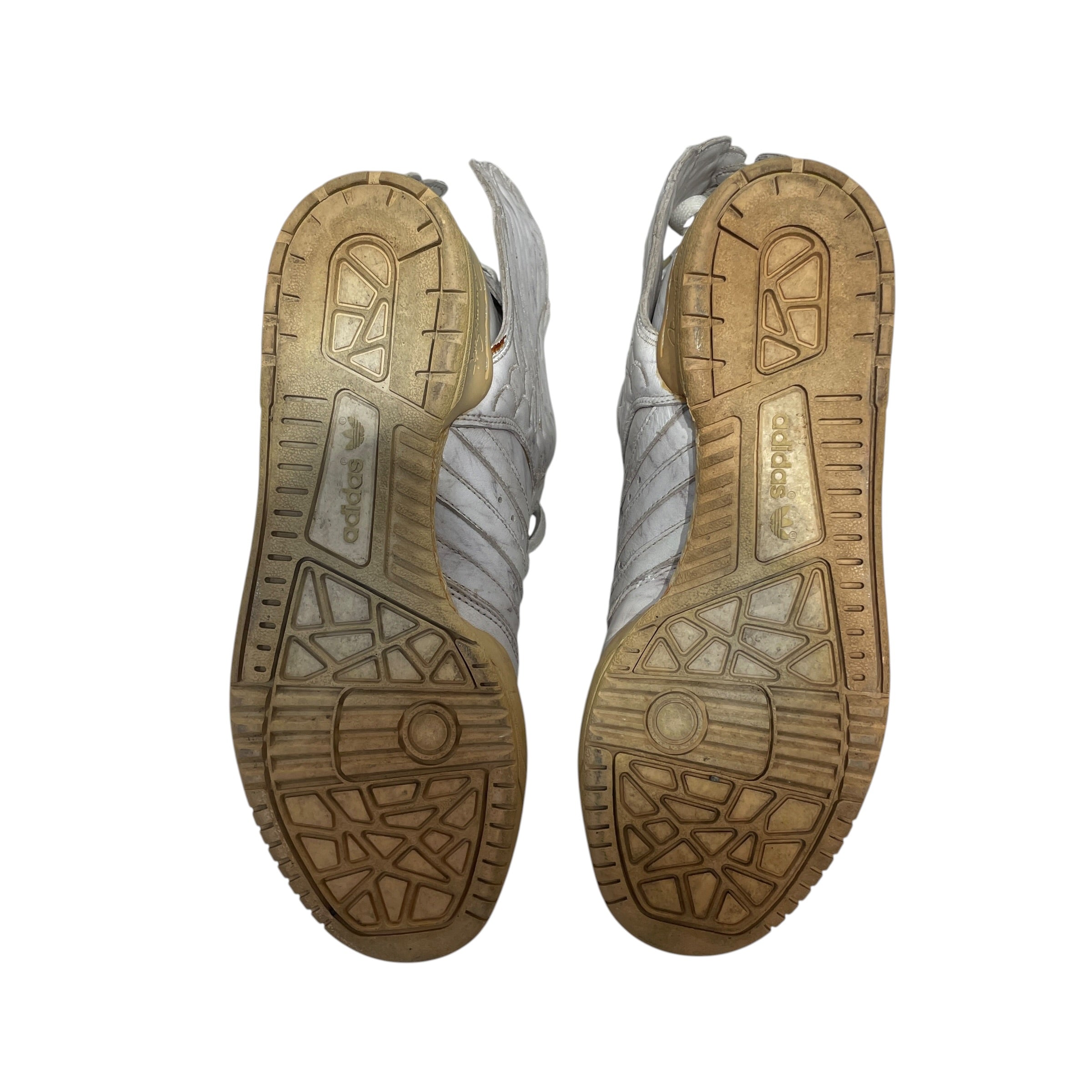 adidas/Hi-Sneakers/US 7.5/Leather/GRY/marble wings view 3