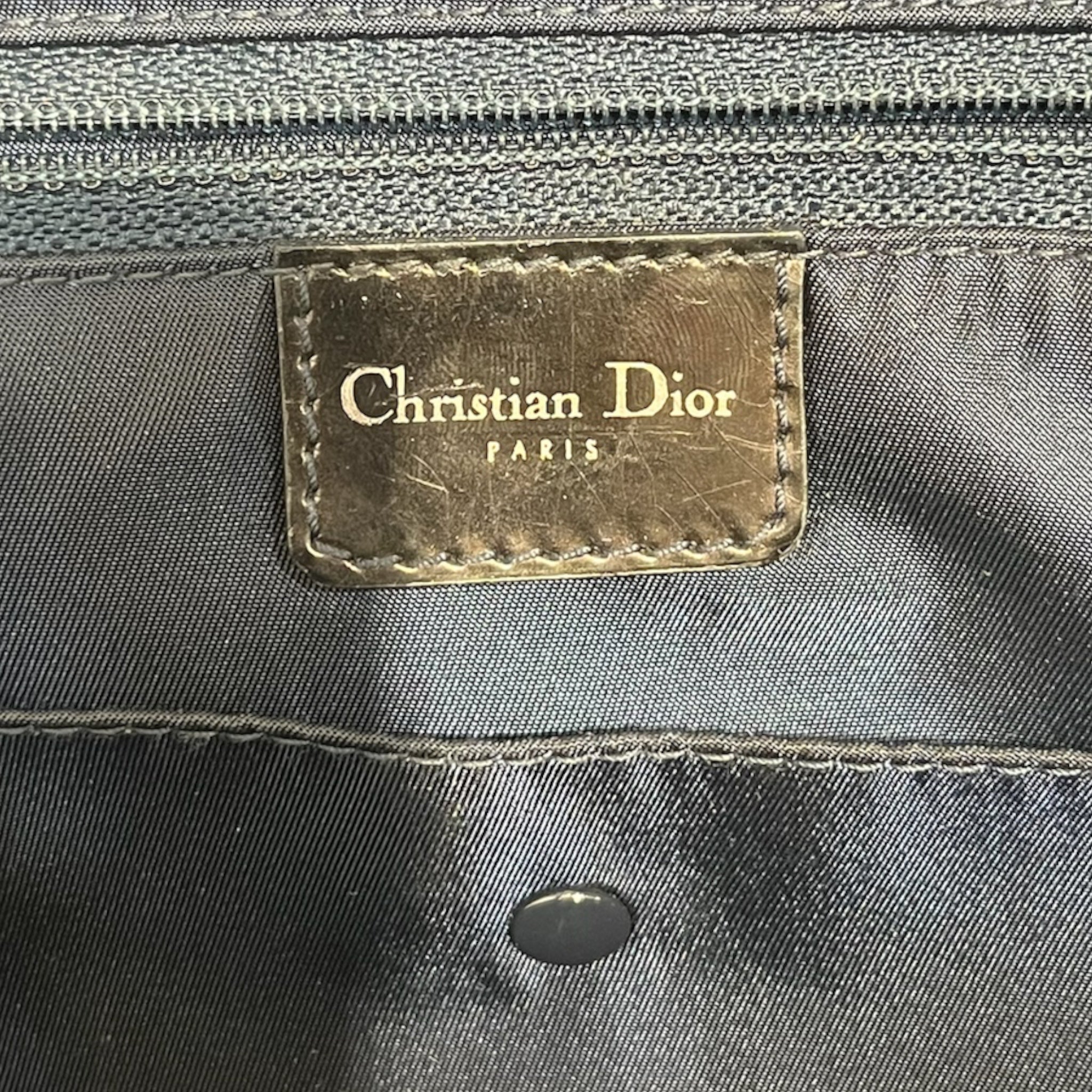 Christian Dior/Hand Bag/All Over Print/Cotton/BLU/SPEEDWAY DENIM SADDLE BOWLER view 4