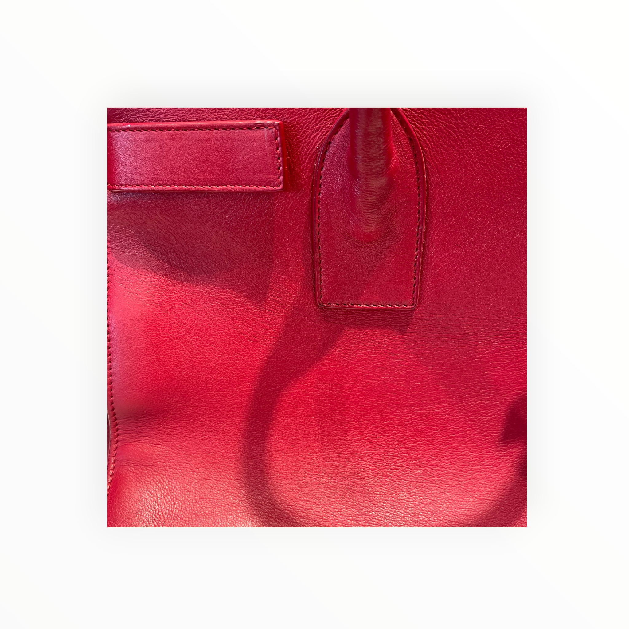 YVES SAINT LAURENT/Hand Bag/Leather/RED/Sac De Jour view 11