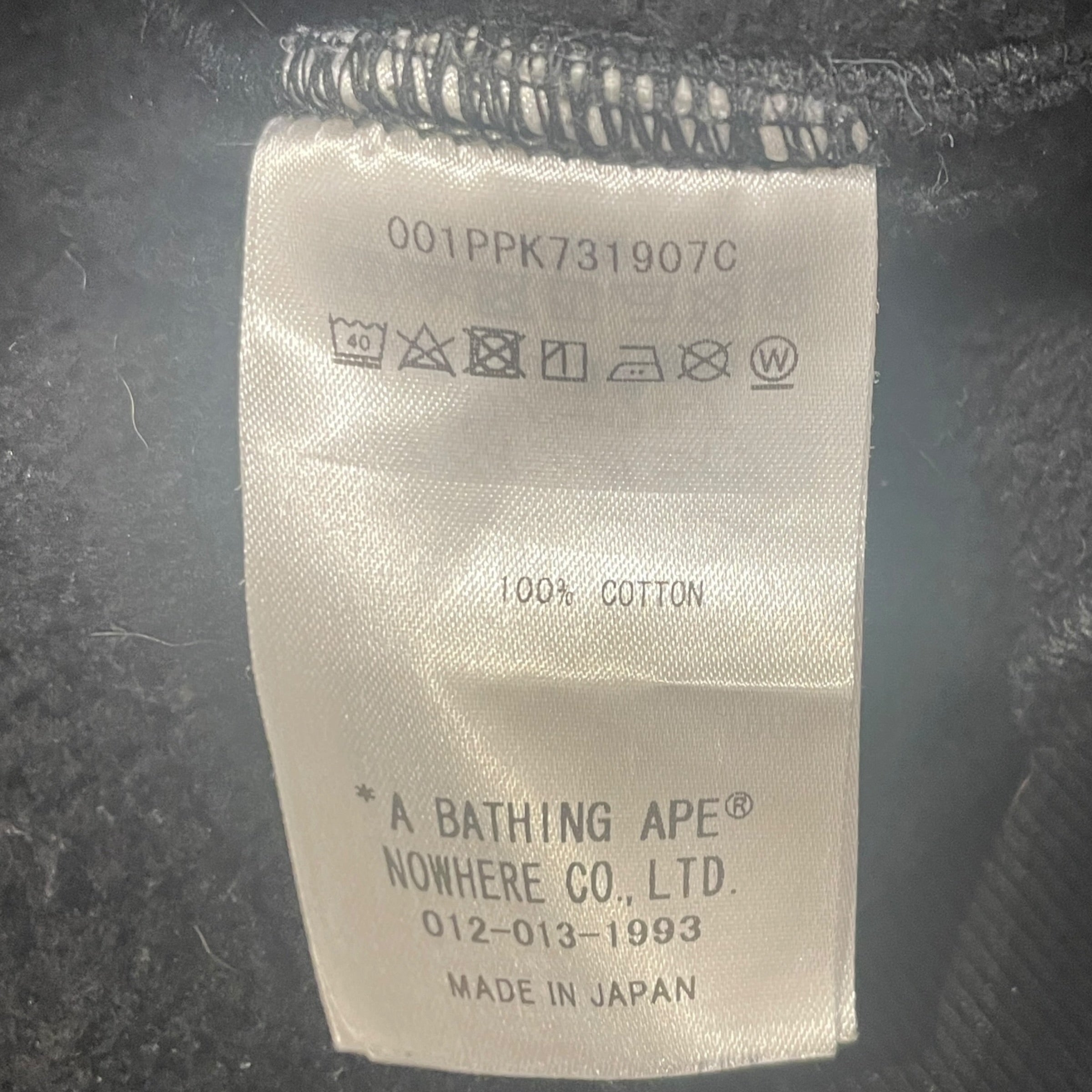 A BATHING APE/A BATHING APE/NEIGHBORHOOD/Hoodie/Cotton/BLK/Two Face view 3