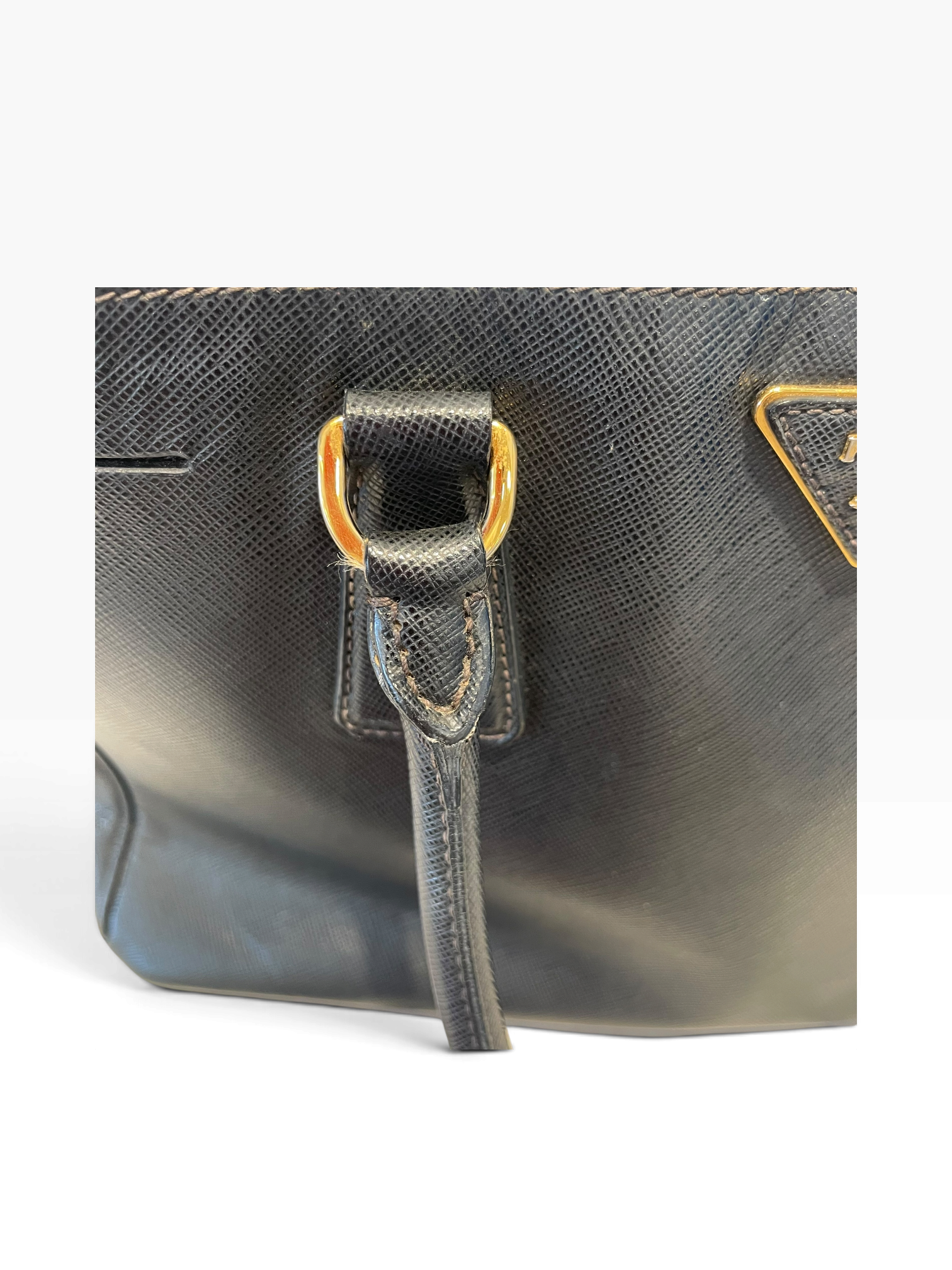 PRADA/Hand Bag/Leather/BLK/Galleria Saffiano view 16