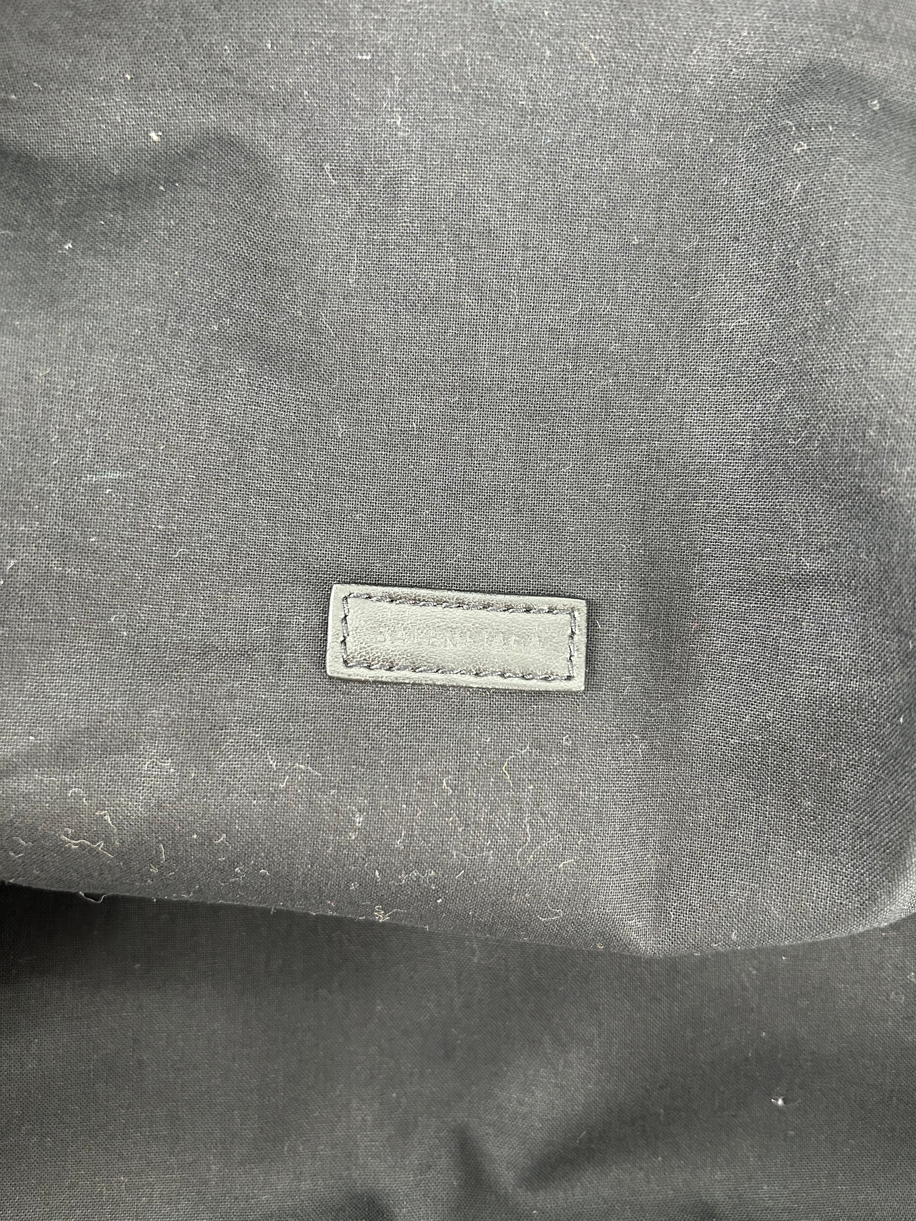 BALENCIAGA/Bag/Cotton/BLK/logo zip bag view 3