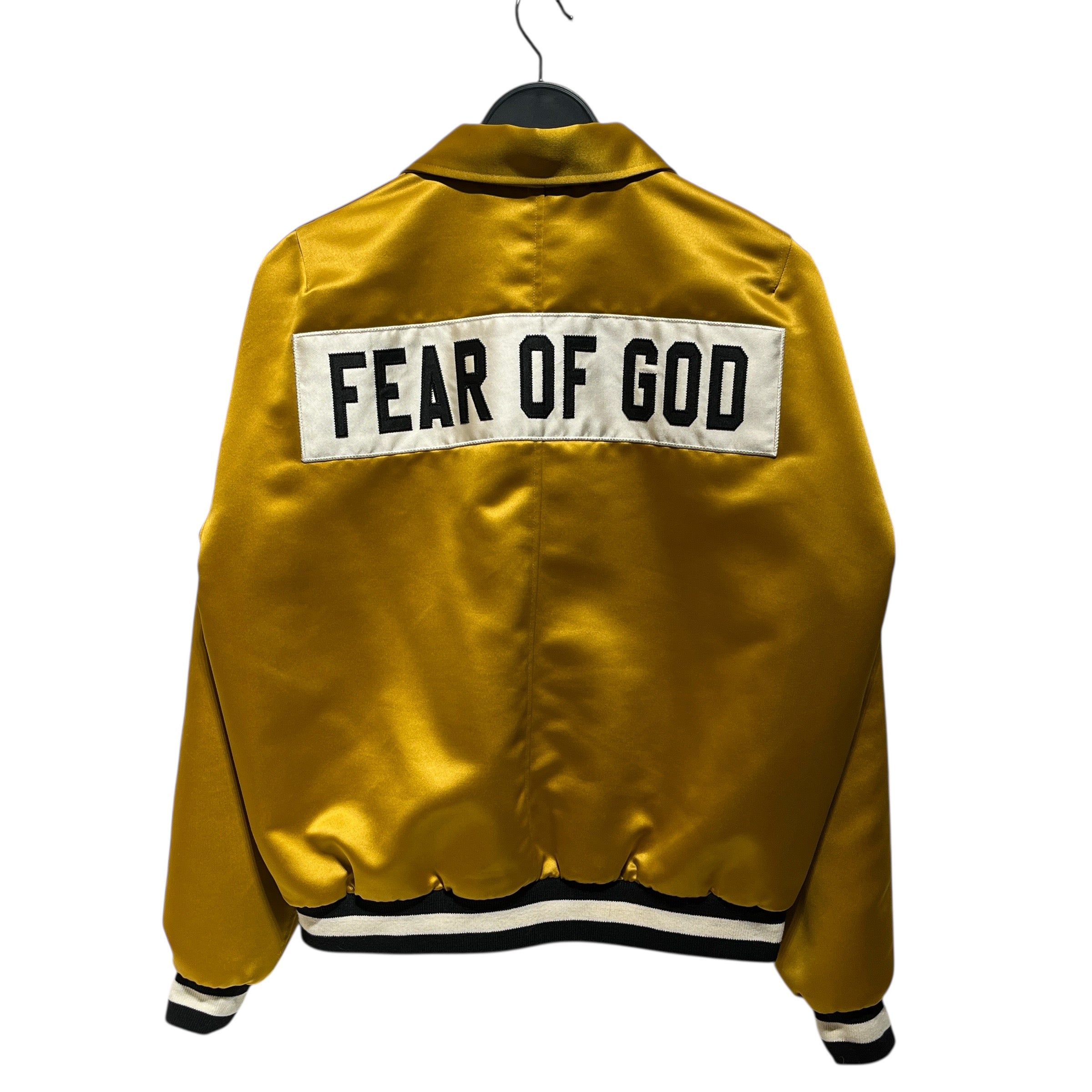 FEAR OF GOD/Jacket/M/Nylon/GLD/fifth collection logo bomber view 2