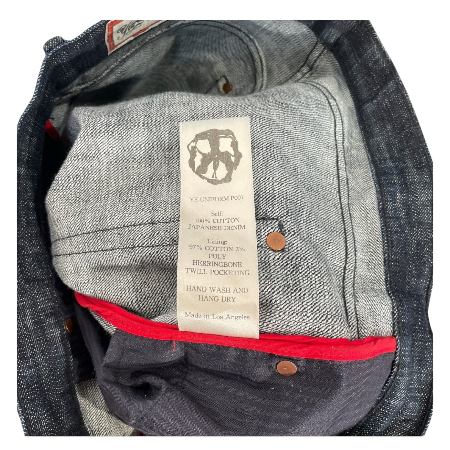 YUREMANE/Pants/4/Denim/IDG/RED BIAS TAPE SELVEDGE view 4