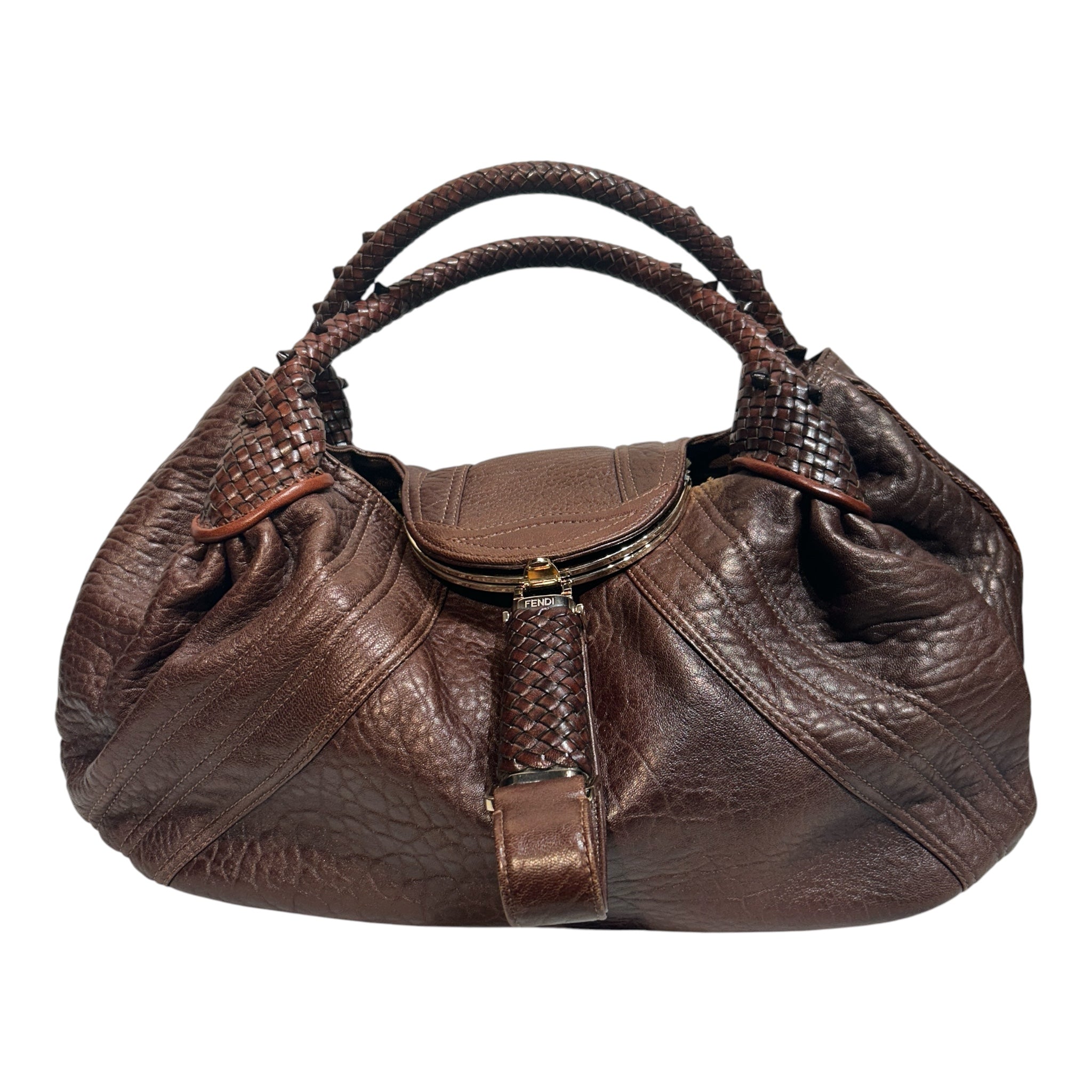 FENDI/Hand Bag/Leather/BRW/Spy Bag view 1