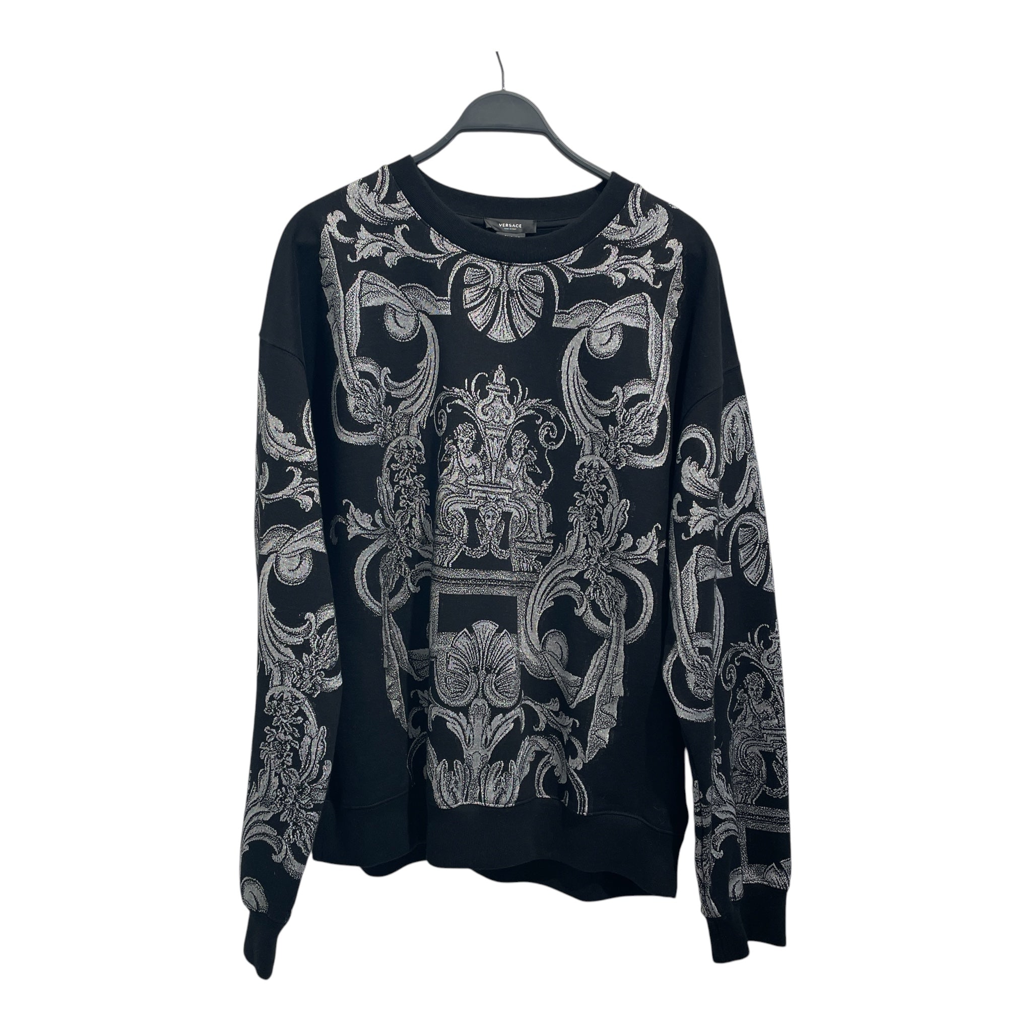 VERSACE/Sweatshirt/XXL/All Over Print/Cotton/BLK/ view 1