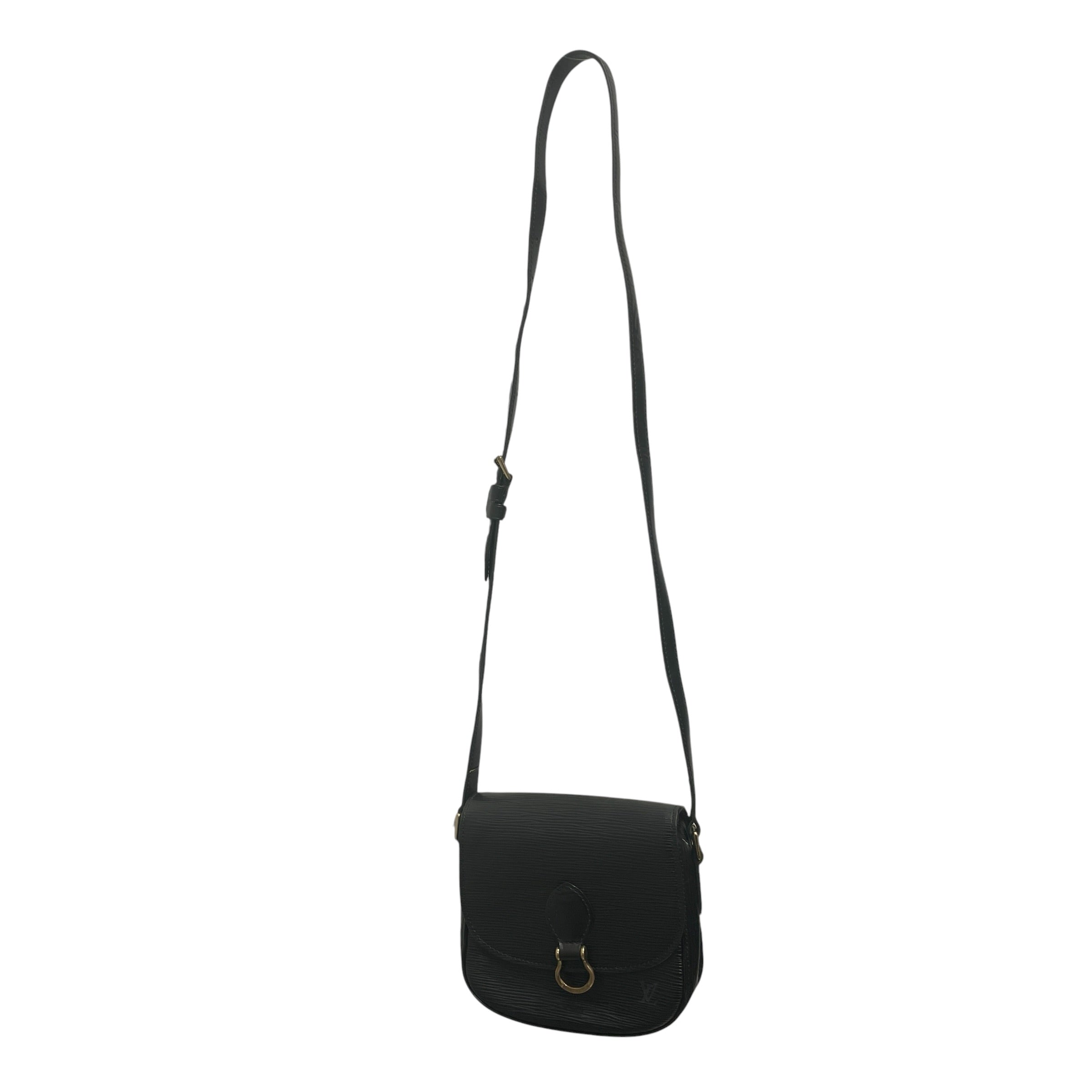 LOUIS VUITTON/Cross Body Bag/Leather/BLK/epi saint cloud view 1