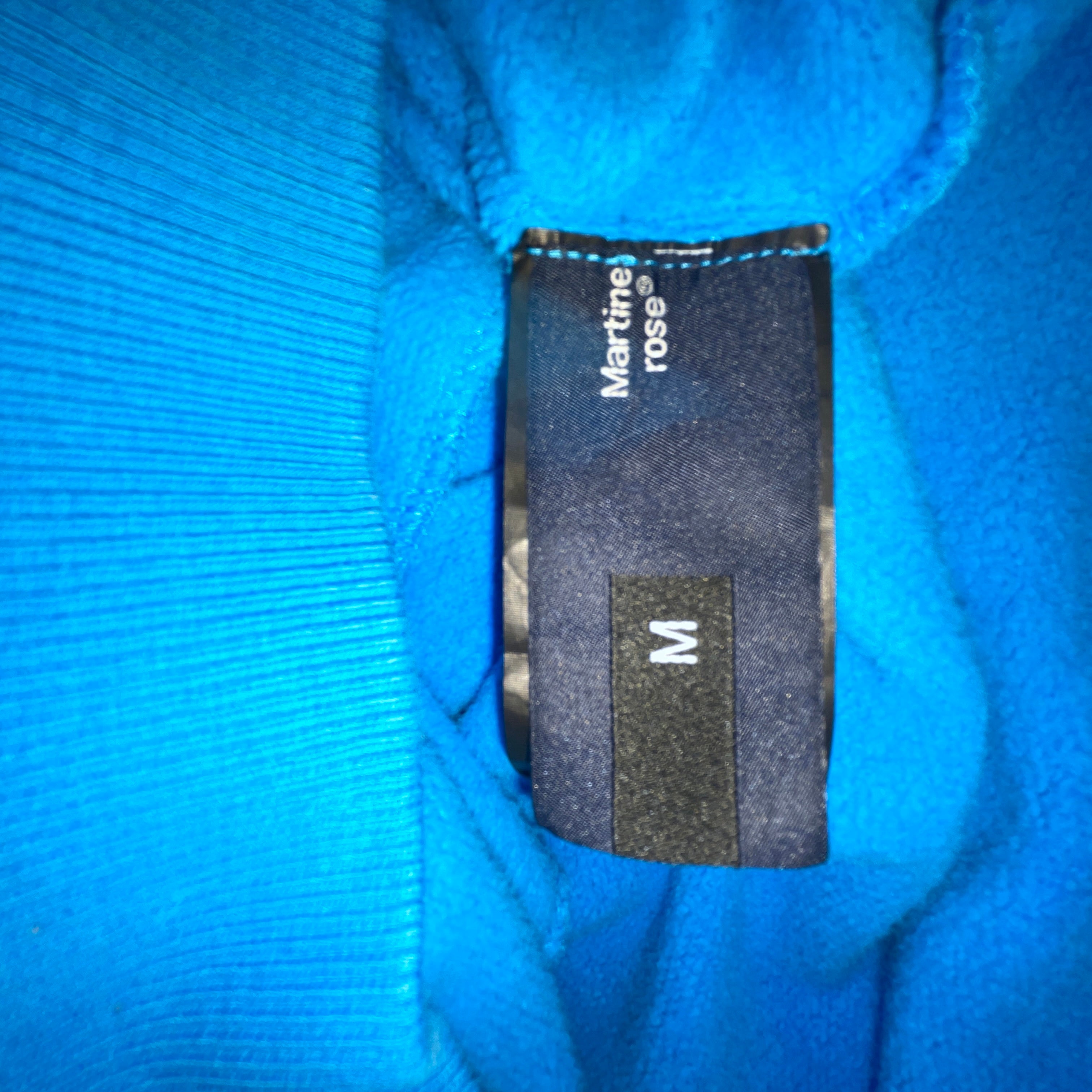 MARTINE ROSE/Hoodie/M/Cotton/BLU/ view 4
