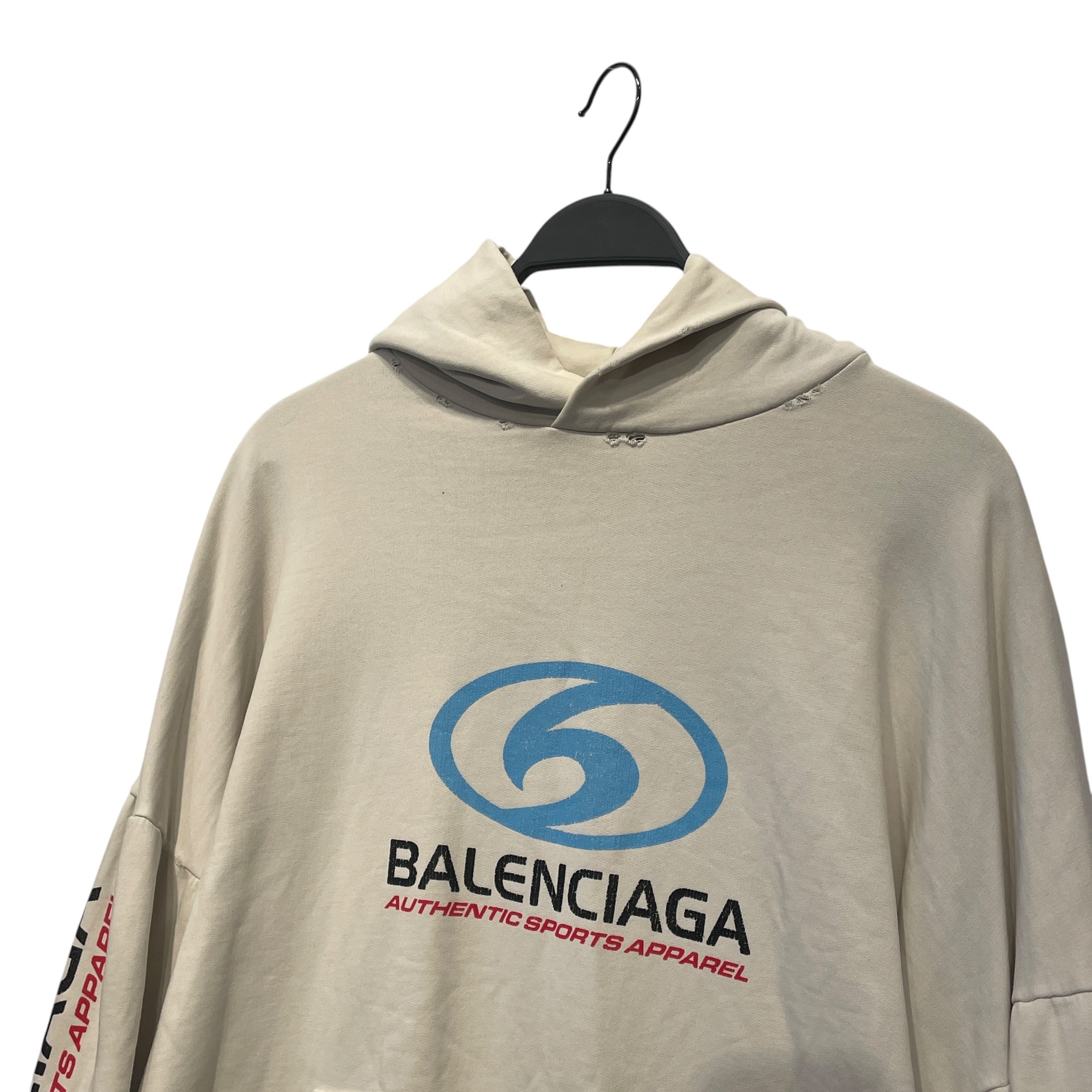 BALENCIAGA/Hoodie/2/Cotton/CRM/SURF HOODIE view 4