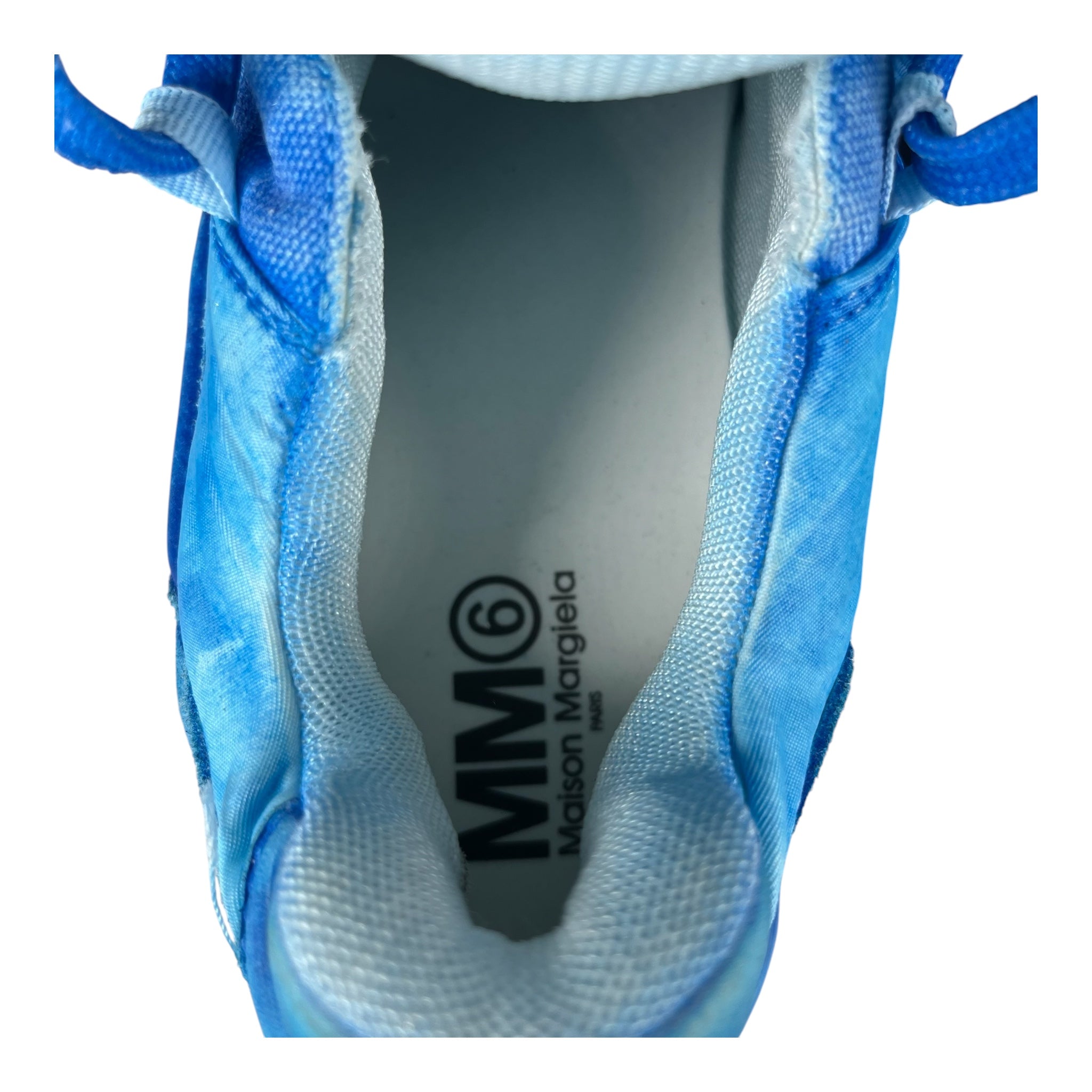 MM6/Low-Sneakers/EU 40/BLU/Distressed Tie-Dye Sneaker view 3