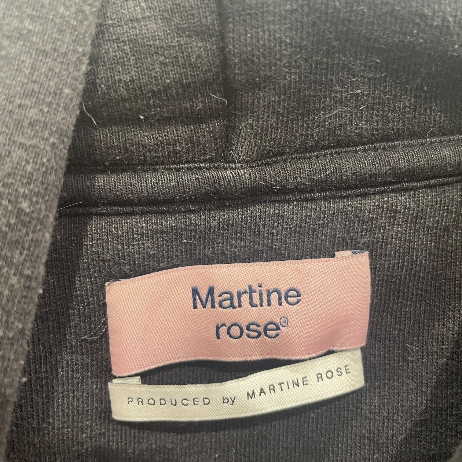 MARTINE ROSE/Hoodie/XL/Cotton/BLK/WINTER COLLECTION BCK view 3