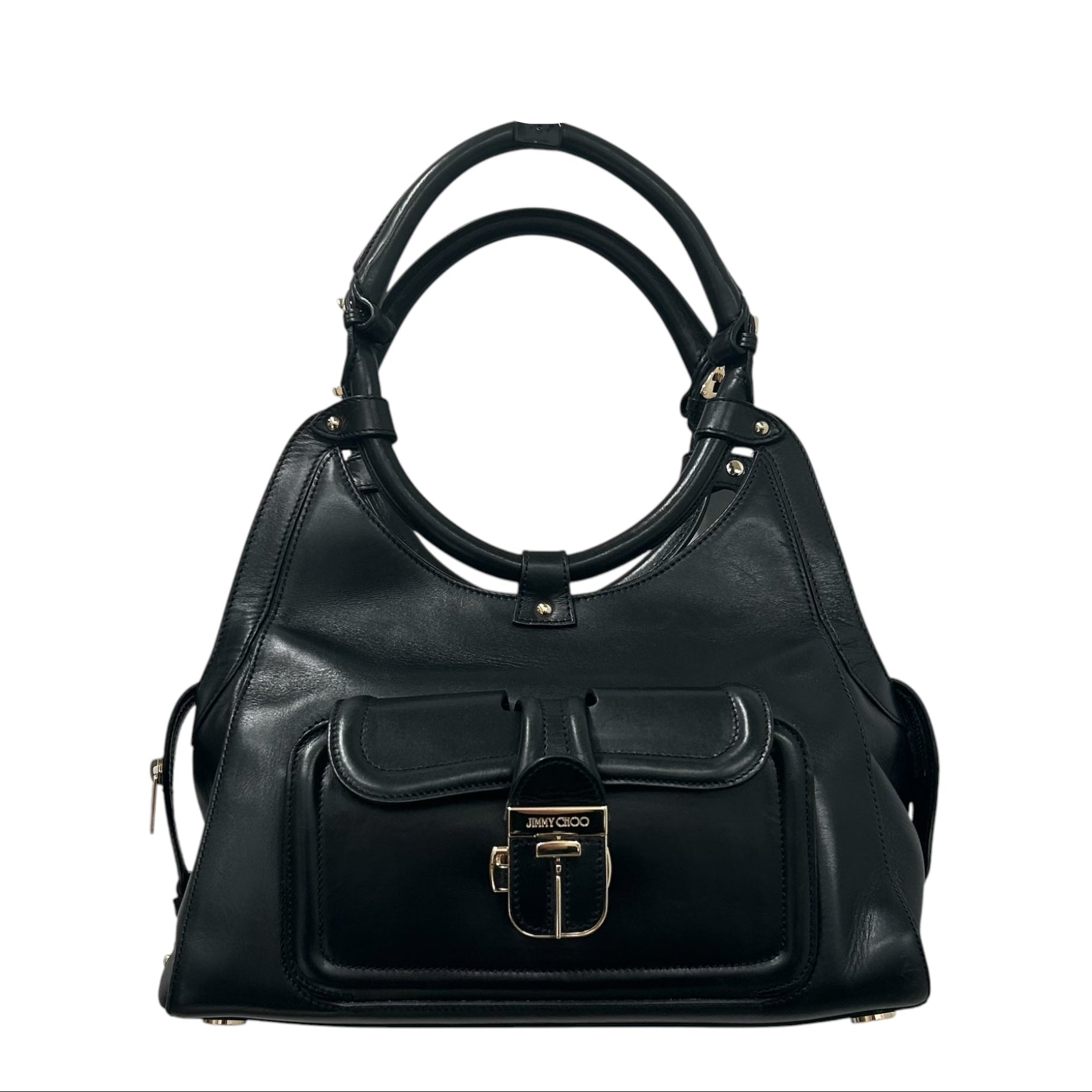 JIMMY CHOO/Bag/Leather/BLK/Hillary Doctor Bag view 1