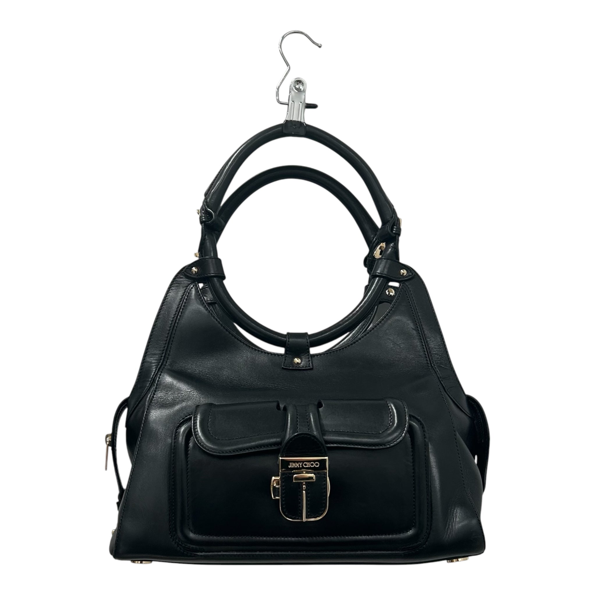 JIMMY CHOO/Bag/Leather/BLK/Hillary Doctor Bag view 1