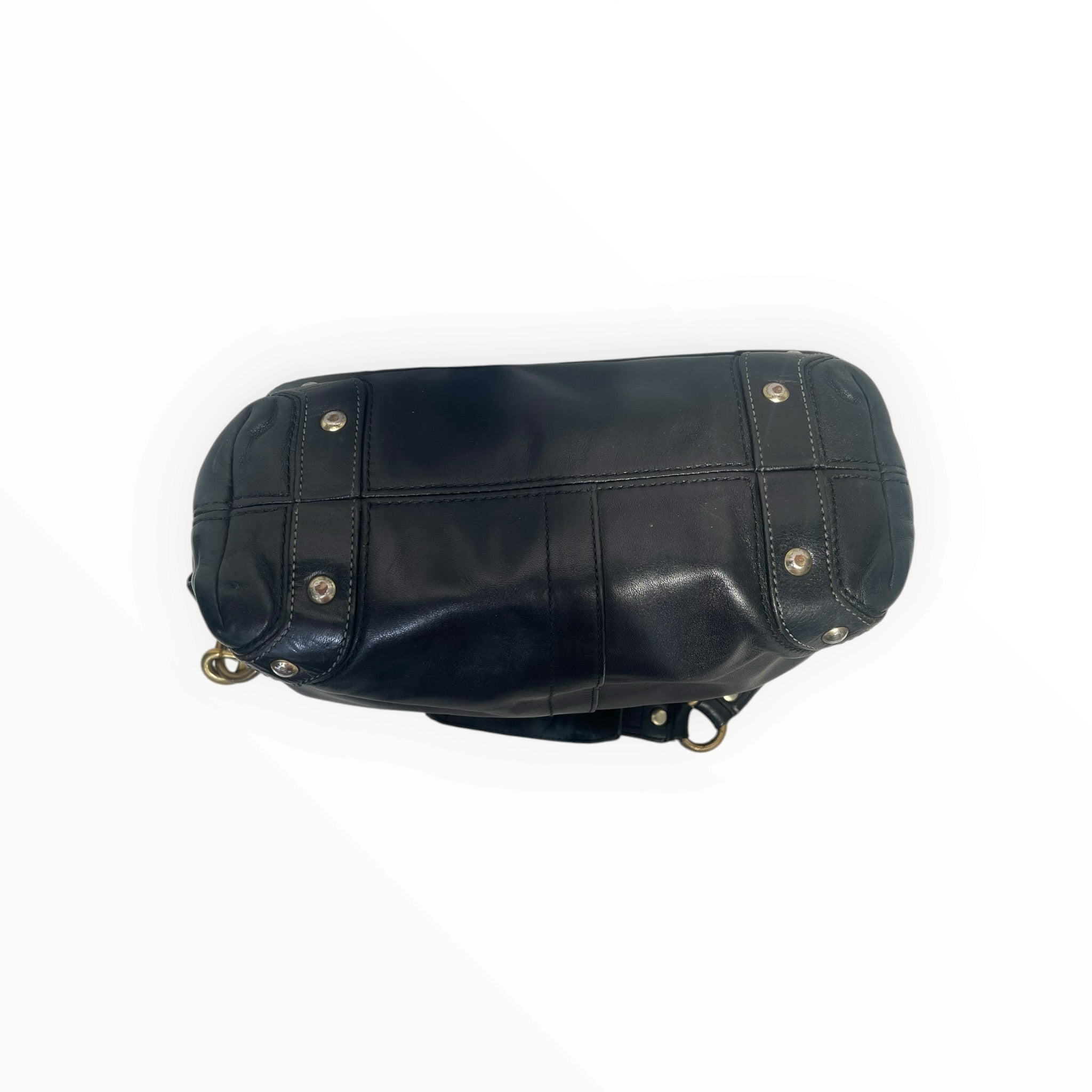 COACH/Hand Bag/Leather/BLK/Carly 10615 view 4