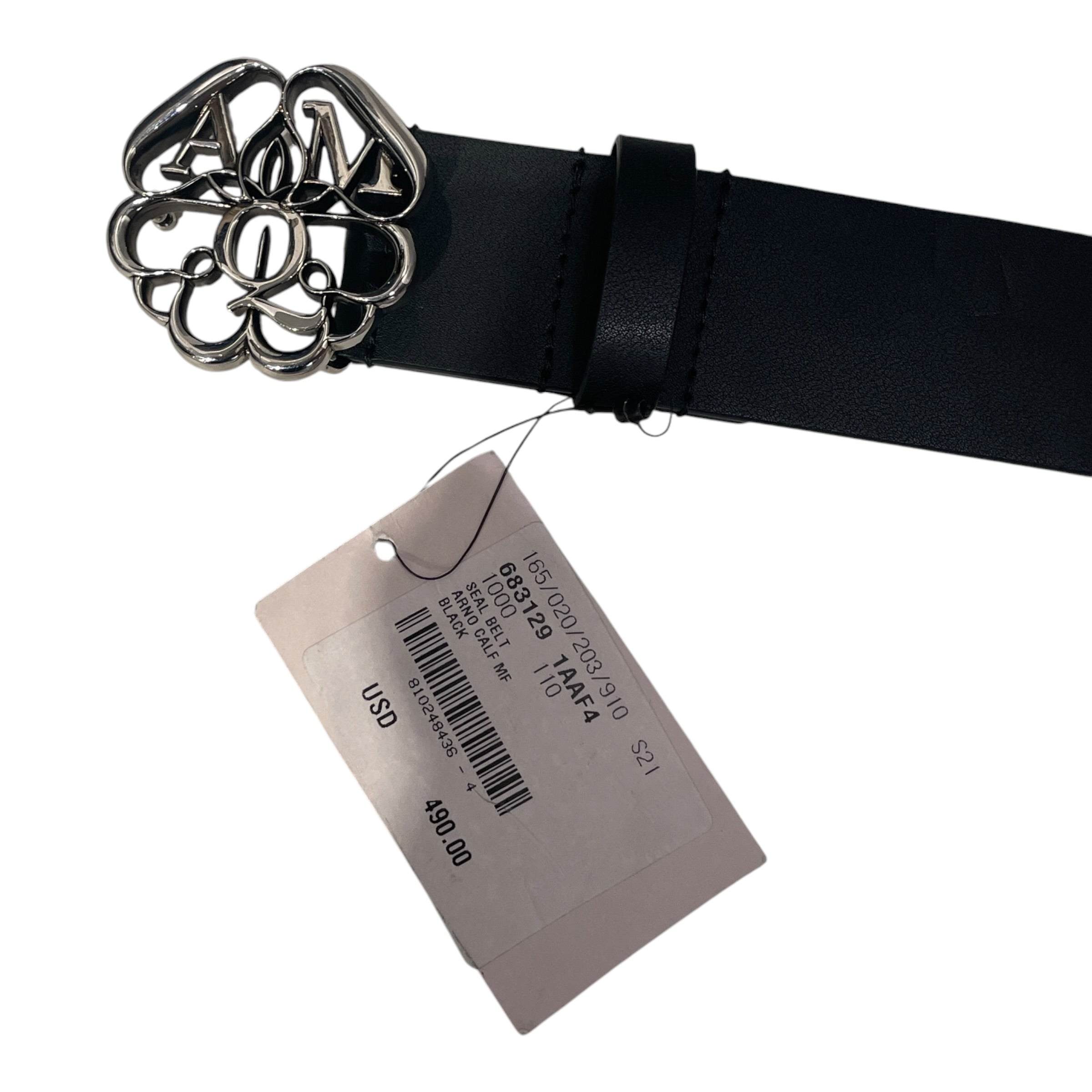 Alexander McQueen/Belt/Leather/BLK/683129 CLOVER BUCKLE BELT view 2