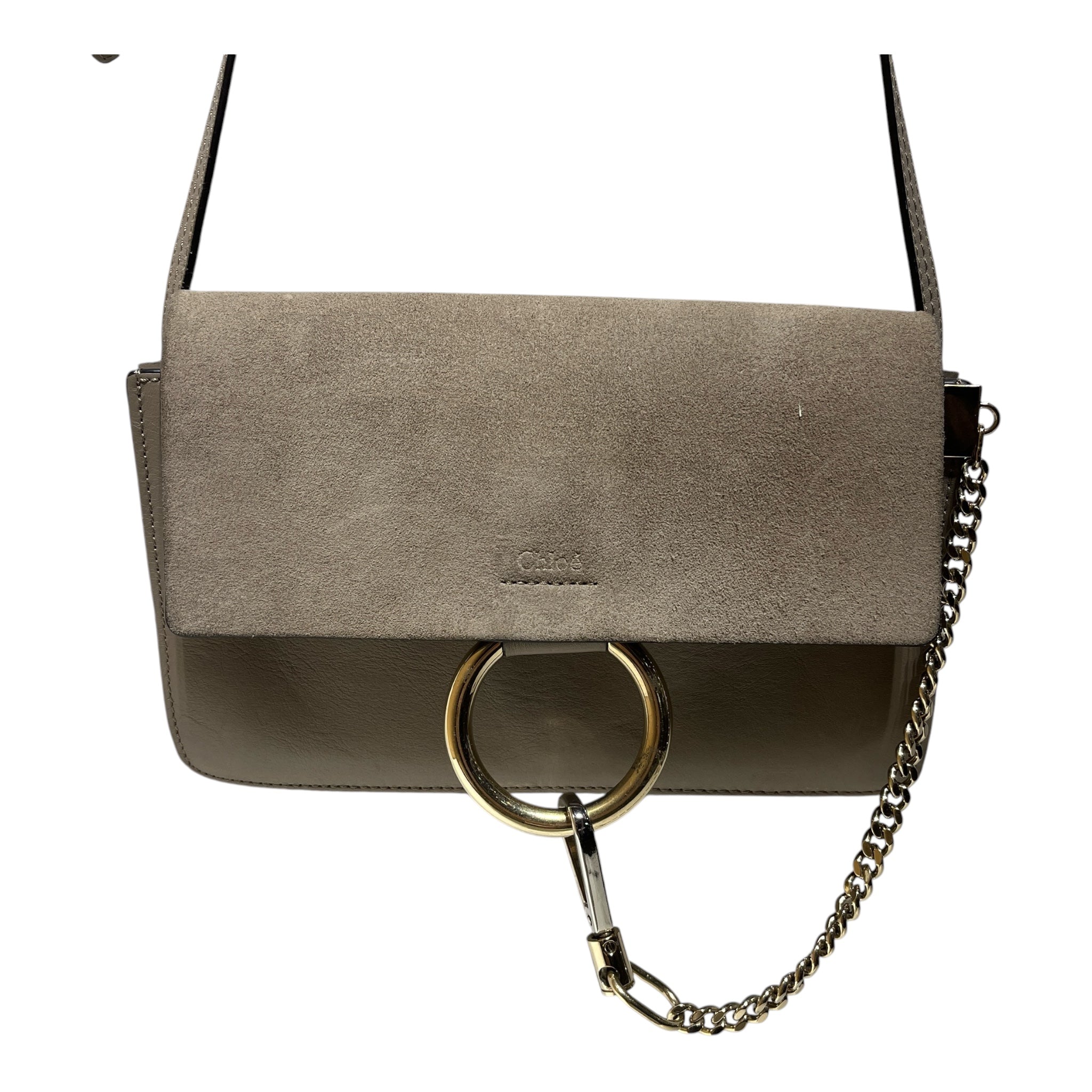 Chloe/Cross Body Bag/Leather/GRY/FAYE SHOULDER BAG view 2