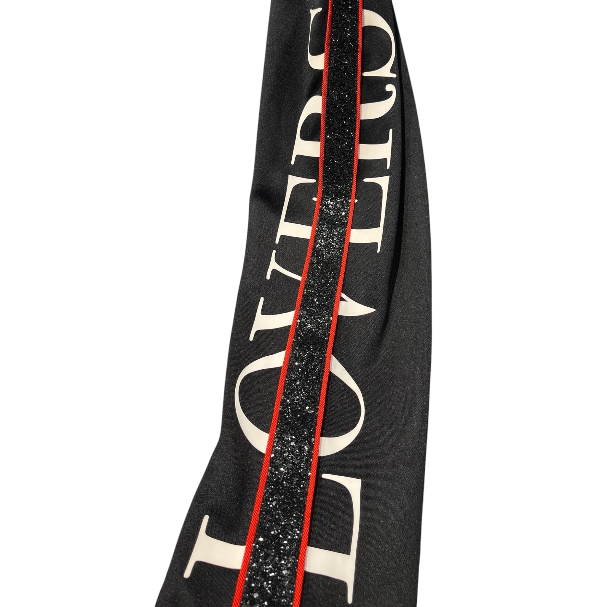 AMIRI/Pants/XL/Polyester/BLK/GLITTER & GLD STRIPE view 3