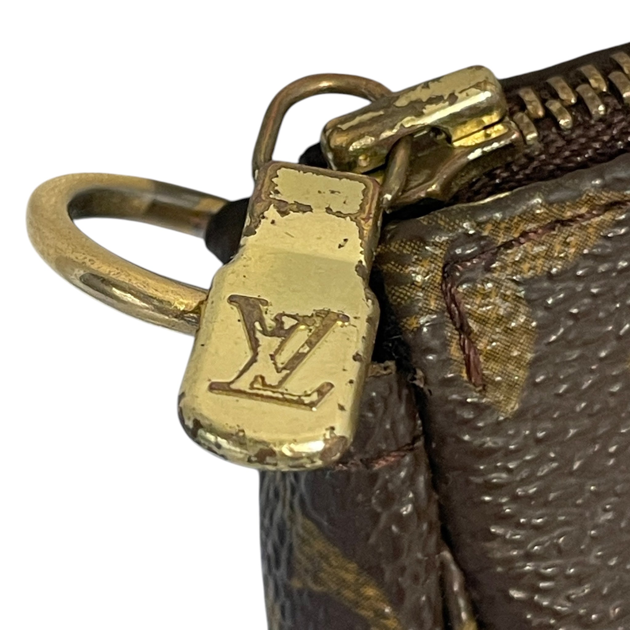 LOUIS VUITTON/Pouch/Monogram/Leather/BRW/6FV7DCF7 view 5