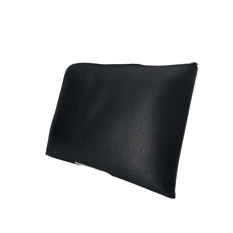 NUMBER (N)INE/Clutch Bag/Leather/BLK/LAPTOP CASE