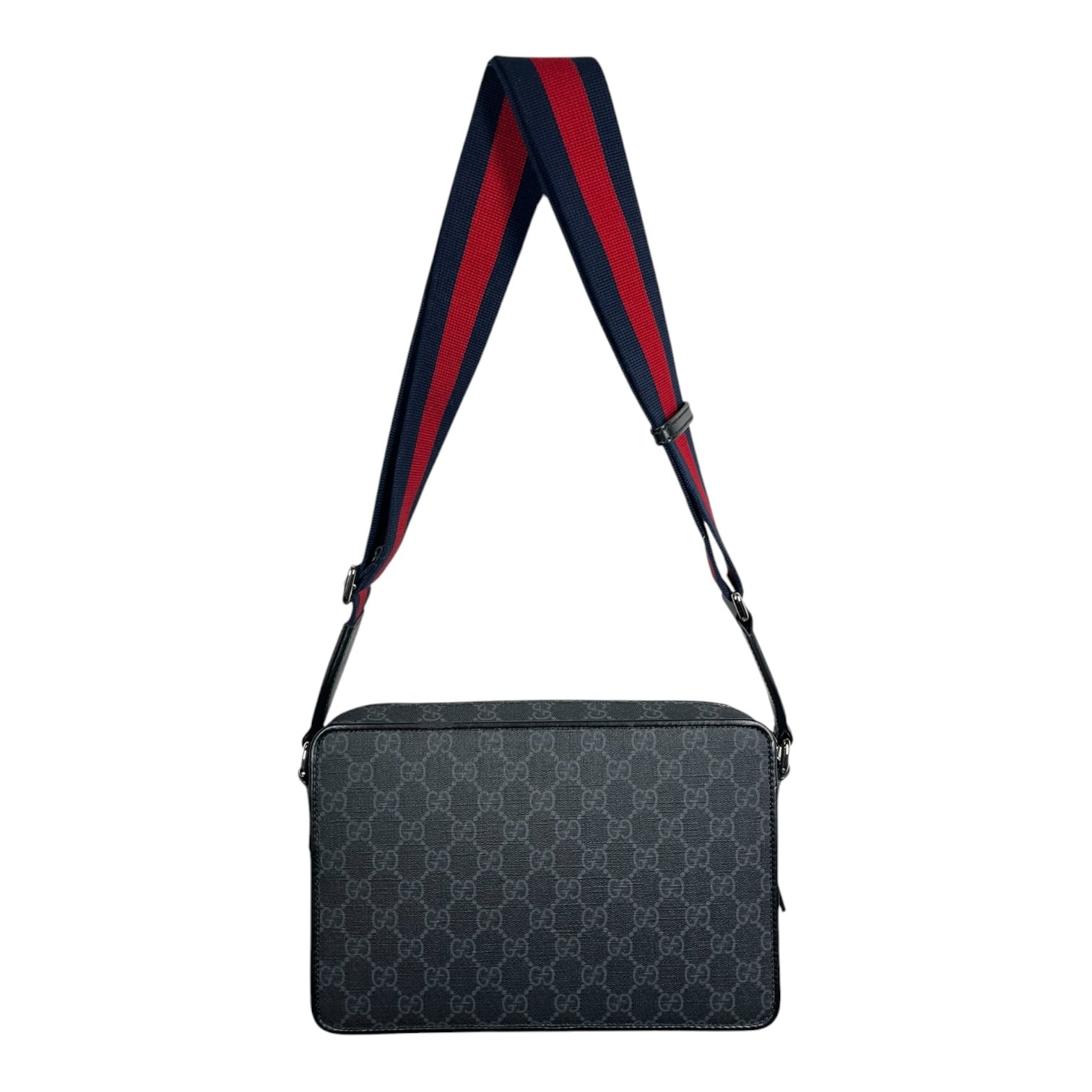 GUCCI/Cross Body Bag/Monogram/Leather/BLK/GG SUPREME MESSENGER BAG view 2