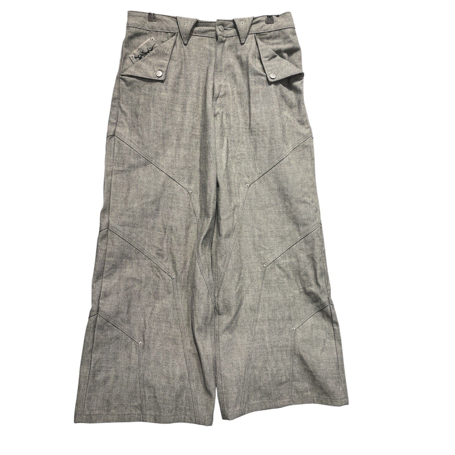 LINEAGE/Pants/L/Cotton/GRY/Selvedge Denim Double Pockets view 1