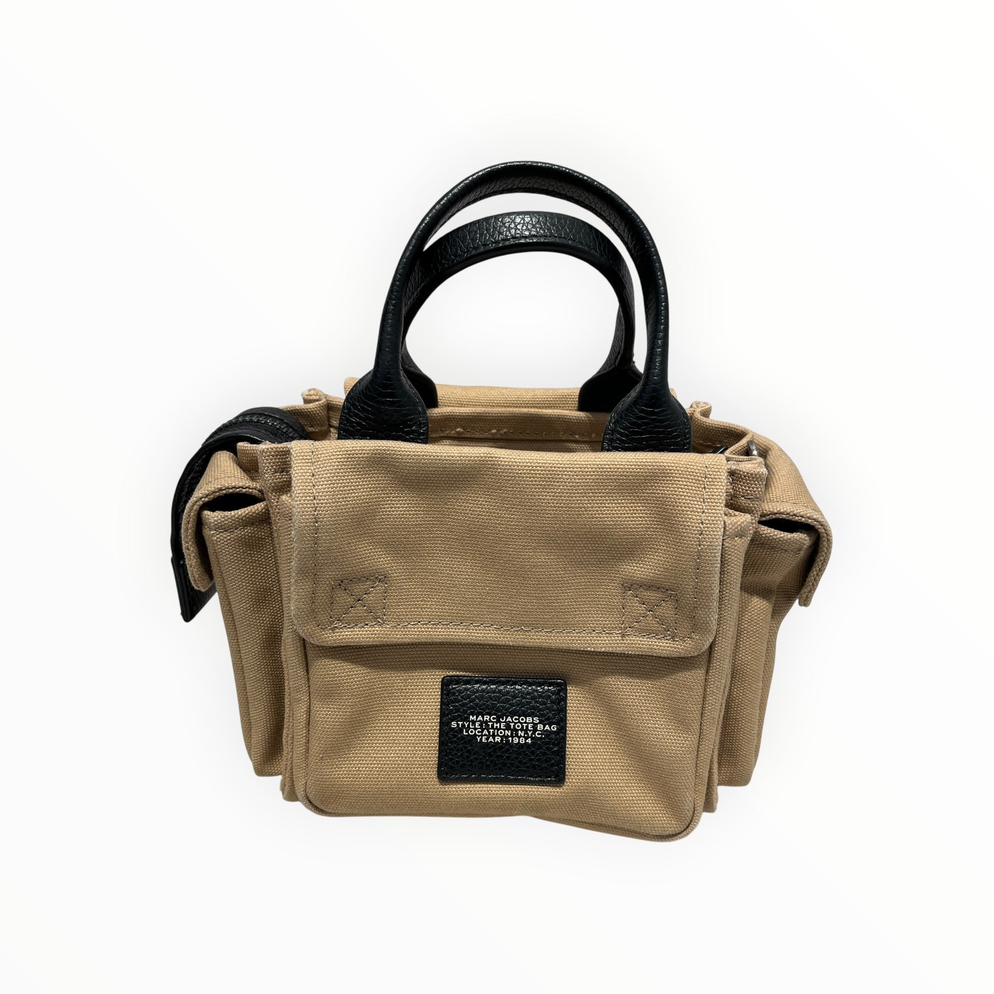 MARC JACOBS/Cross Body Bag/Graphic/Cotton/BEG/The Mini Tool Box in Khaki view 2