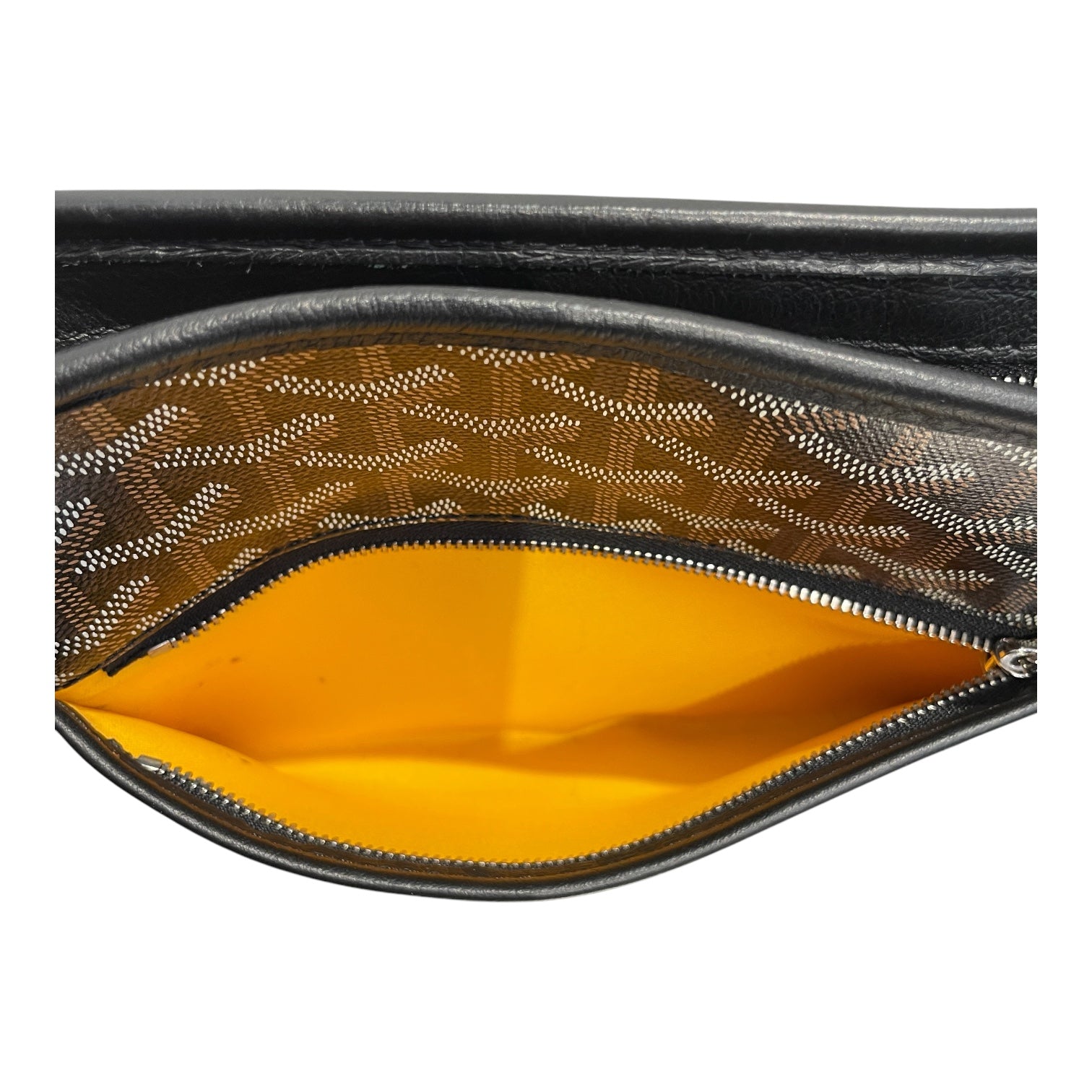 GOYARD/Accessories/Monogram/Leather/BLK/Cosmetic Case view 6