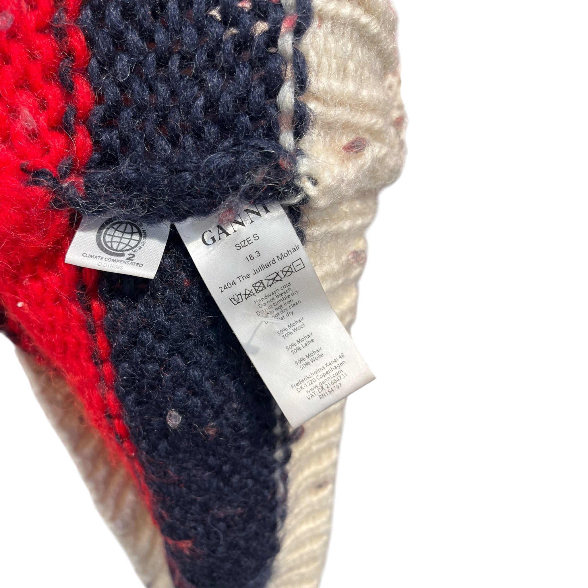 GANNI/Heavy Sweater/S/Stripe/Mohair/MLT/MULTICOLOR KNITTED SWEATER view 3