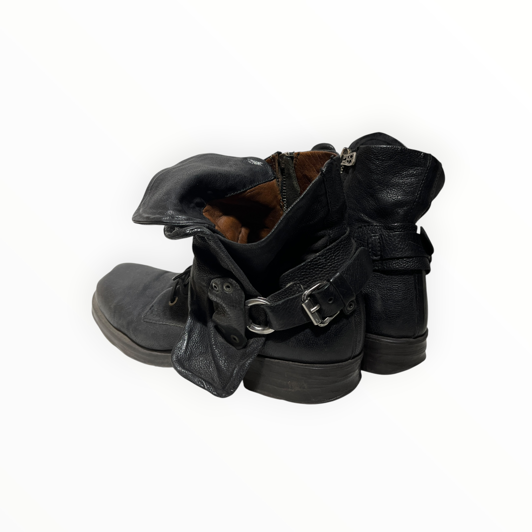 AS98/Boots/EU 42/Leather/BLK/ view 2