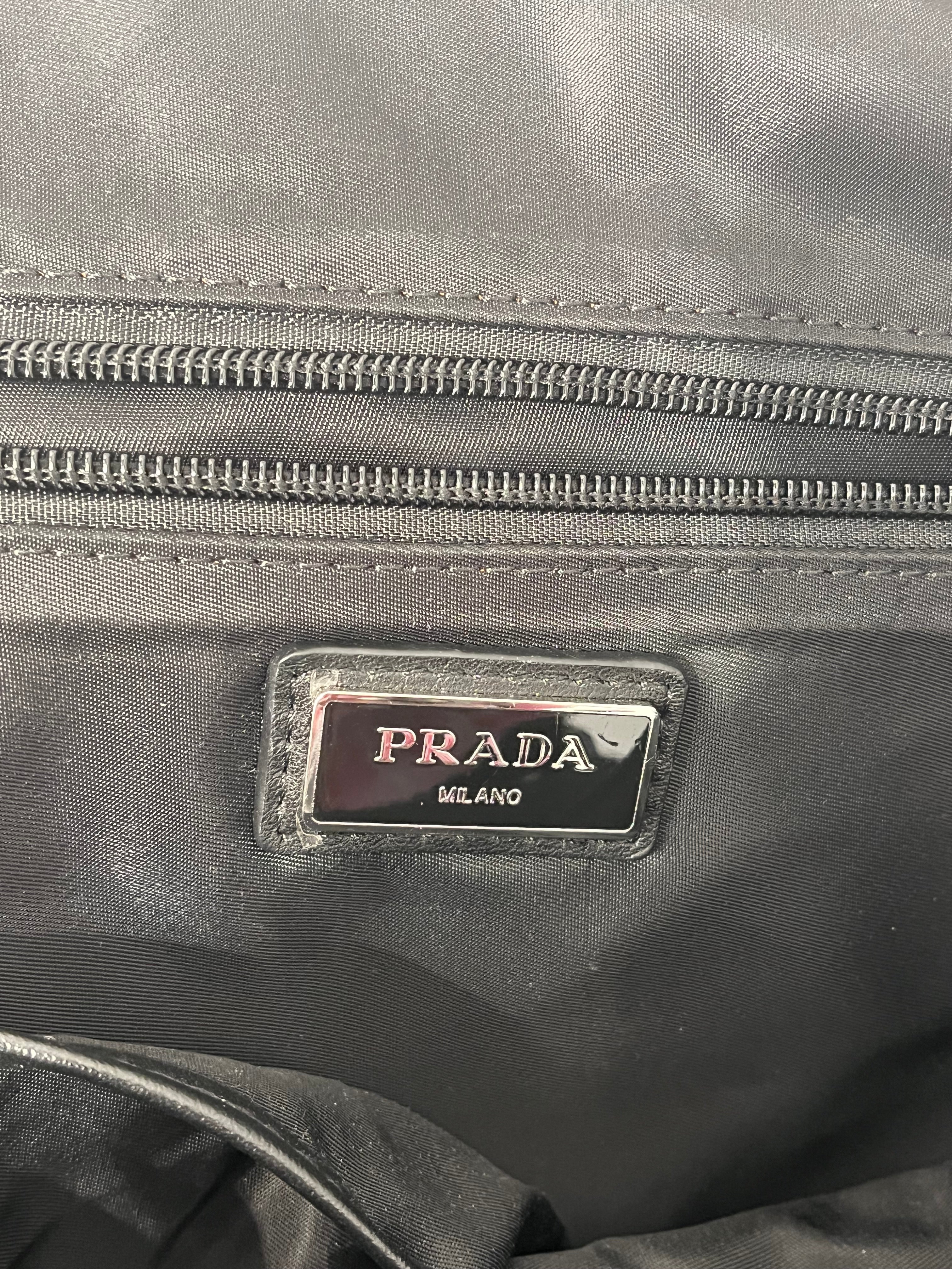 PRADA/Bag/Nylon/BLK/PRADA TRIANGLE ZIP FLAP view 7