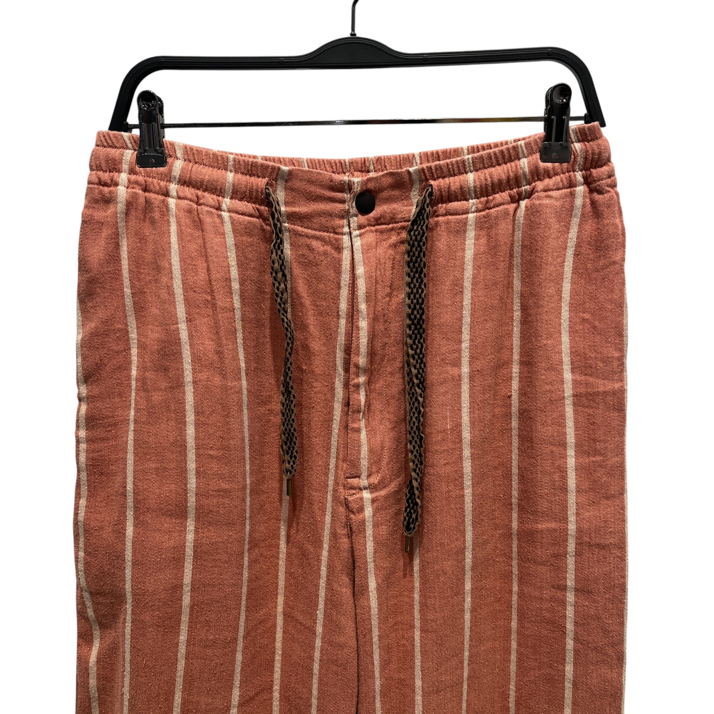 KAPITAL/Pants/4/Linen/ORN/Stripe/BROWN AND BLACK DRAWSTRING view 6
