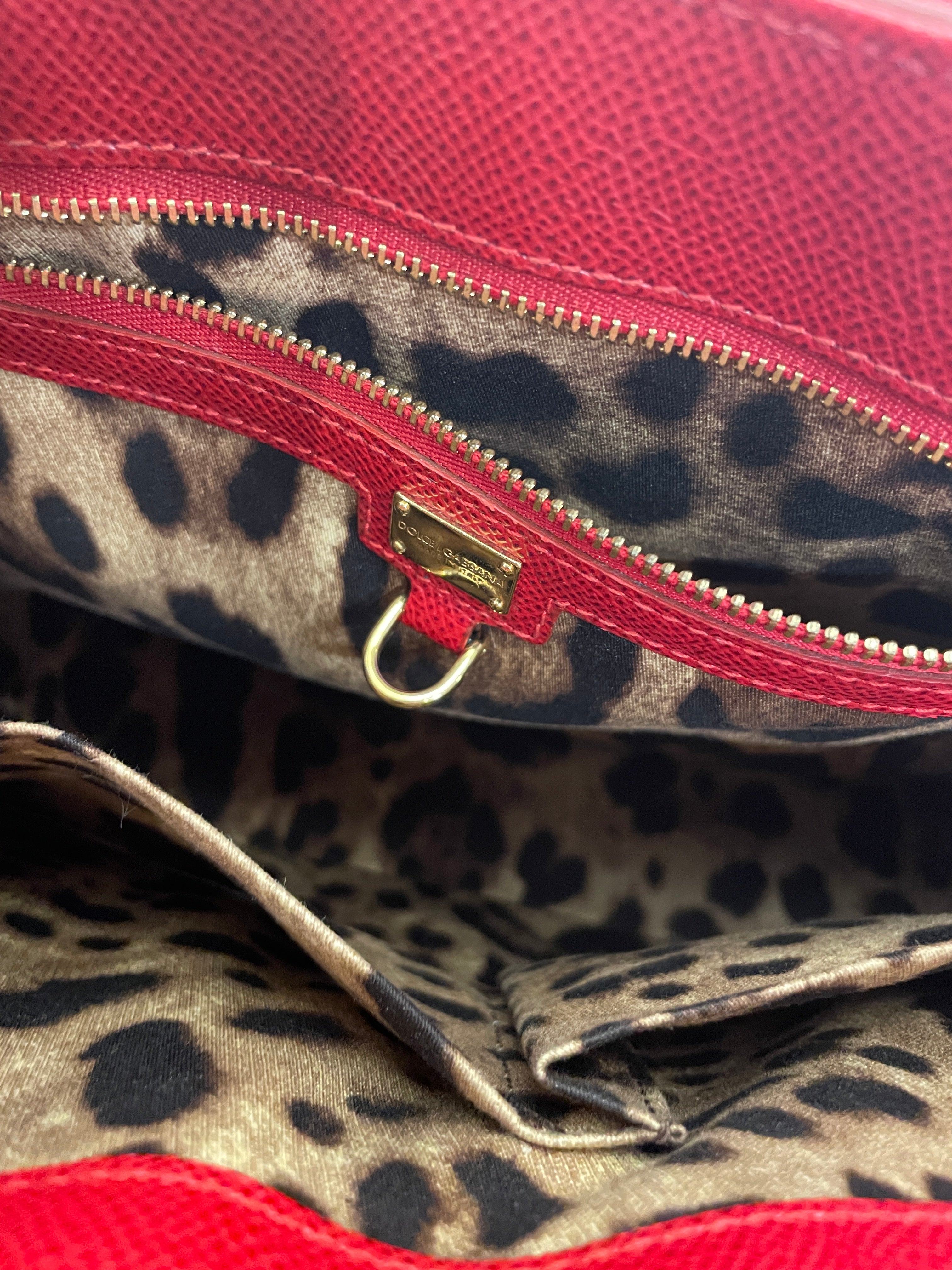 DOLCE&GABBANA/Cross Body Bag/M/Leather/RED/ view 3