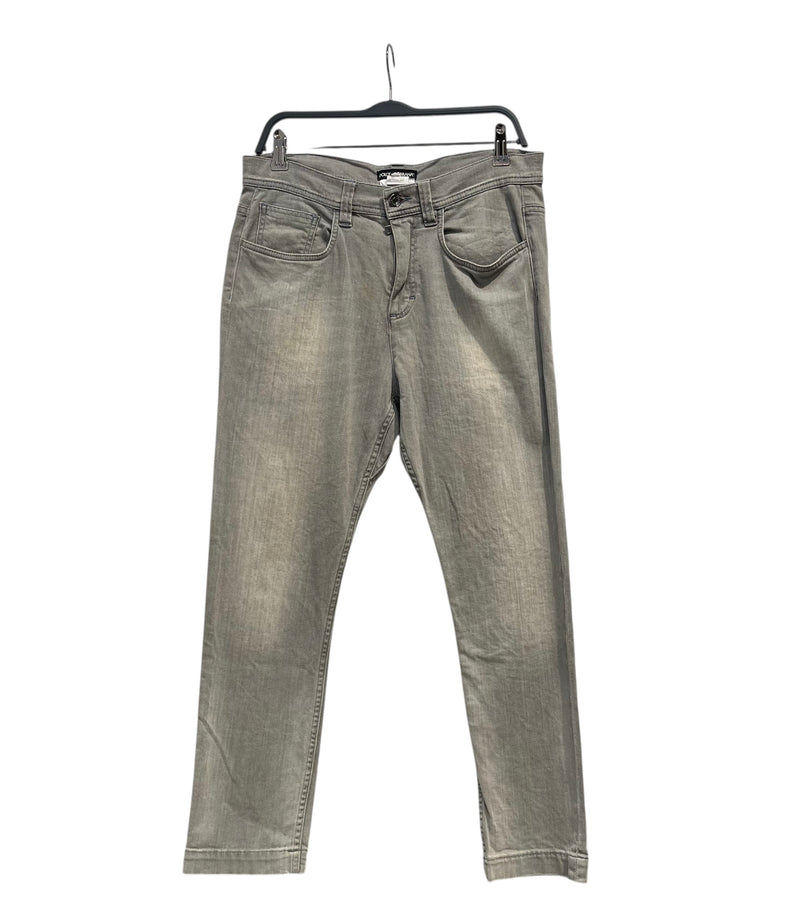 DOLCE&GABBANA/Bottoms/40/Denim/GRY/METAL BACK PATCH