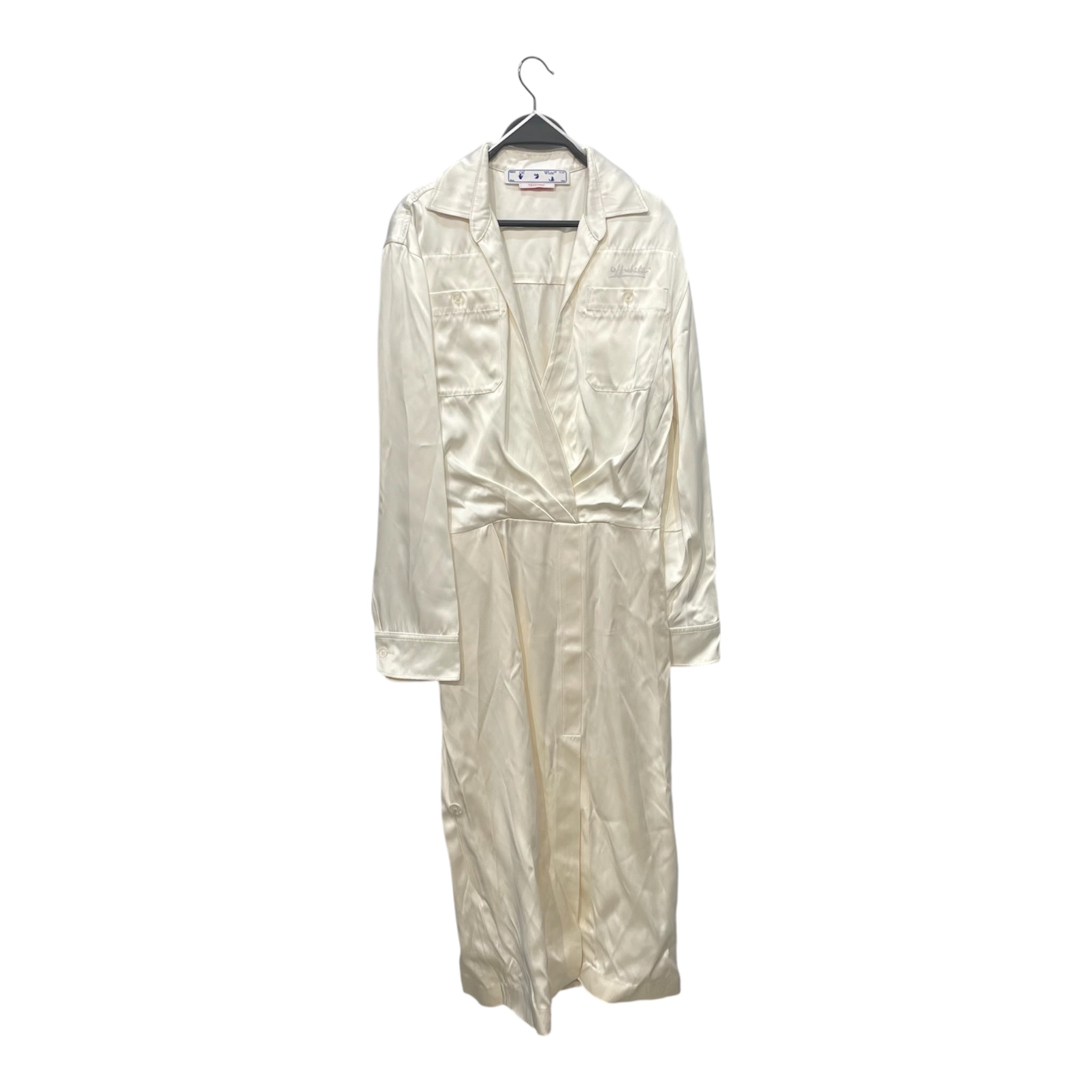 OFF-WHITE/LS Dress/40/WHT/Collared Jumpsuit view 1