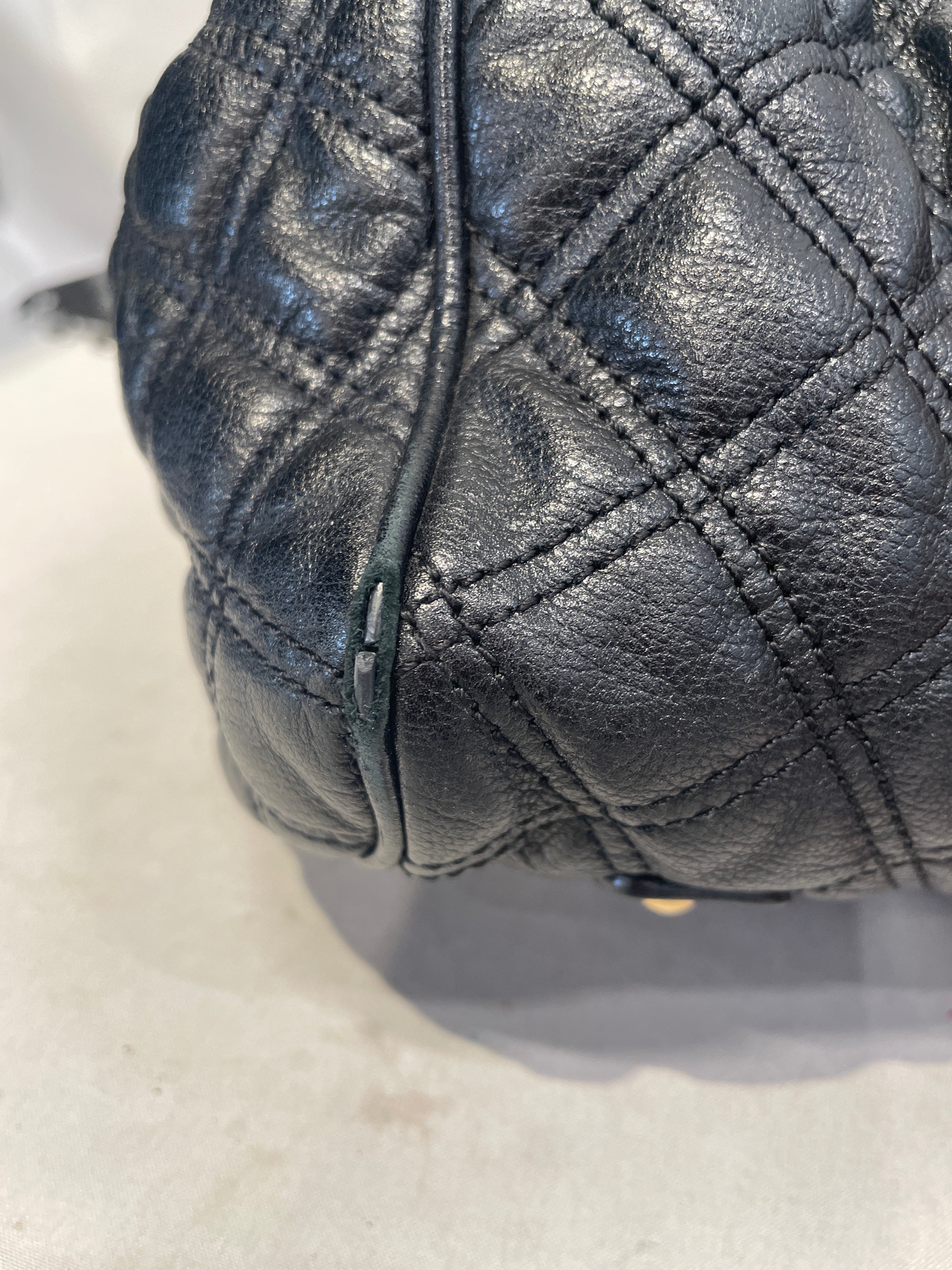 MARC JACOBS/Cross Body Bag/OS/Leather/BLK/Stam Double Handle view 10