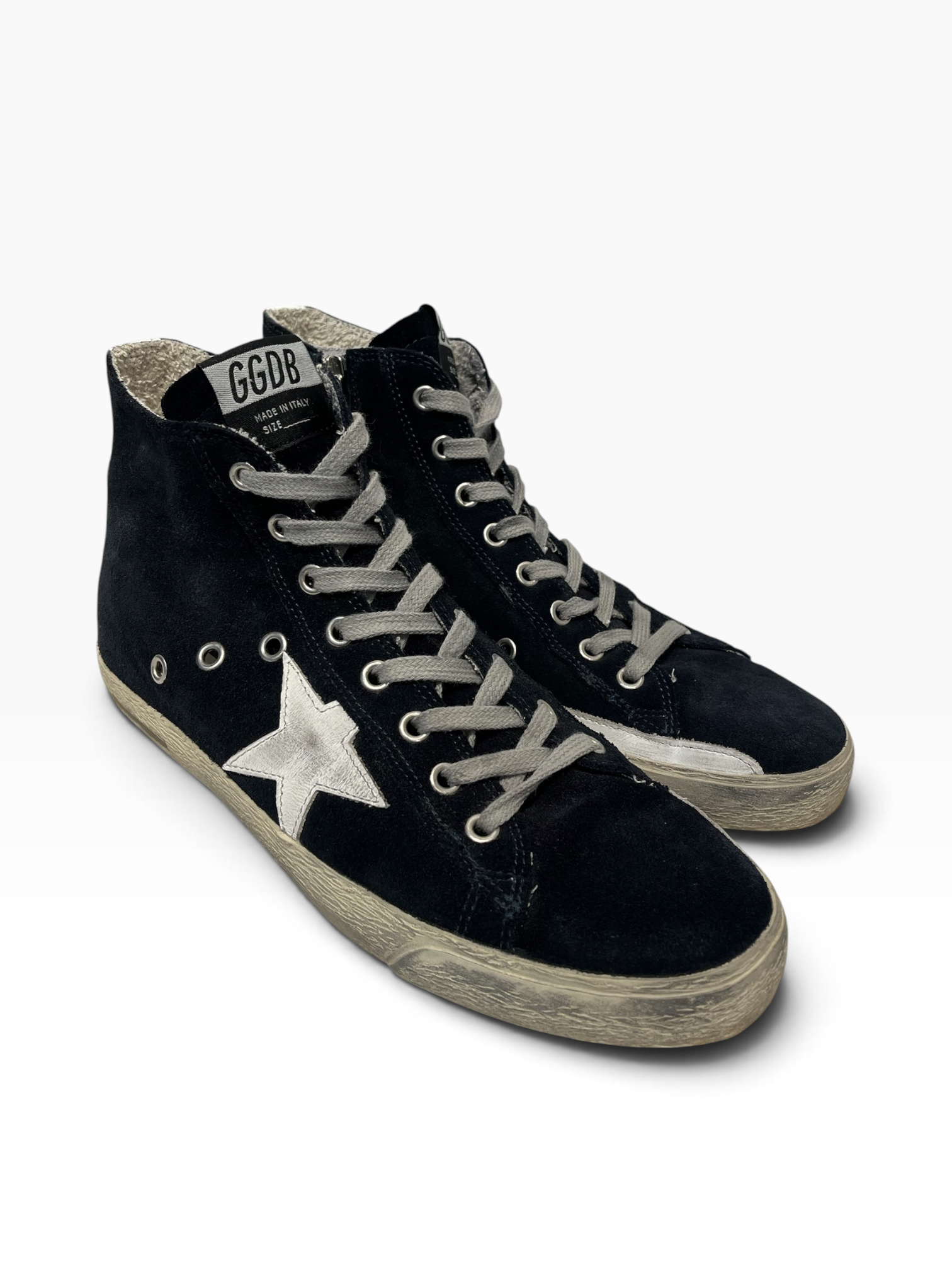 GOLDEN GOOSE/Hi-Sneakers/EU 39/Suede/BLK/Francy view 1
