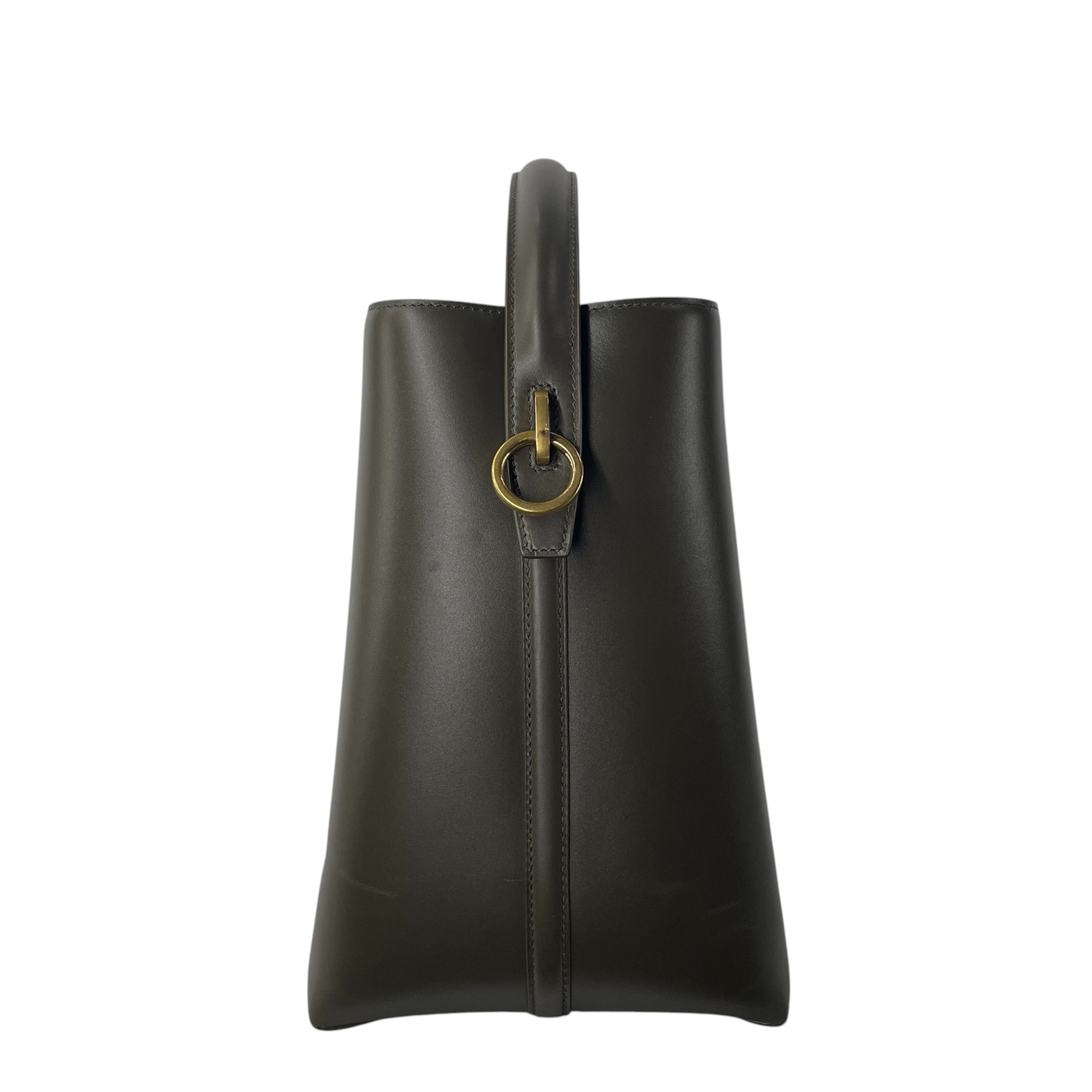 YVES SAINT LAURENT/Tote Bag/Leather/GRN/BUCKET BAG view 3