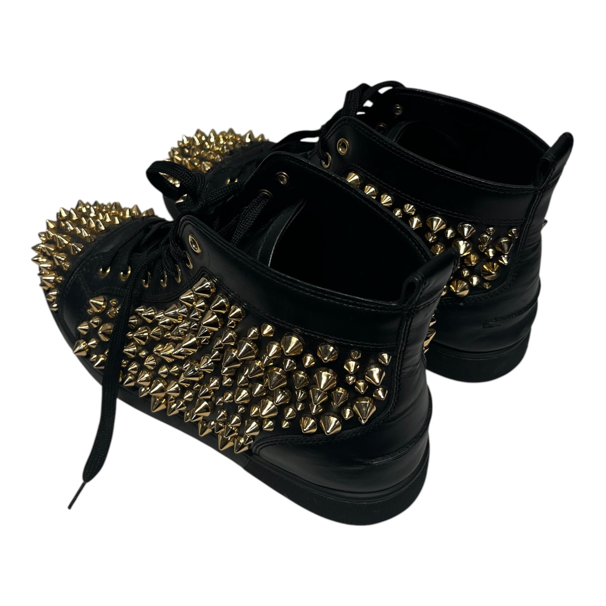 Christian Louboutin/Hi-Sneakers/EU 43.5/All Over Print/Leather/GLD/Spikes view 2