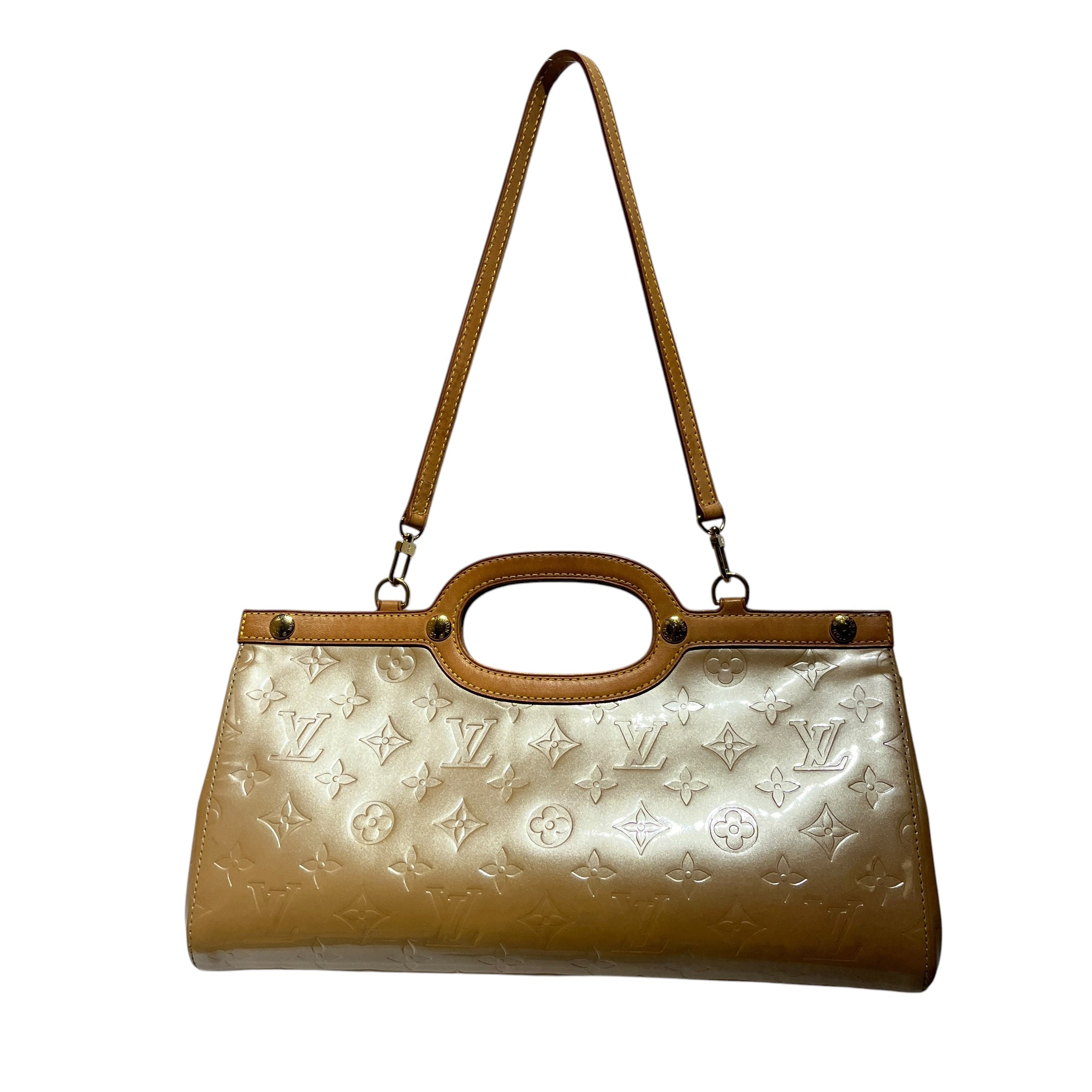 LOUIS VUITTON/Hand Bag/Monogram/Leather/YEL/VERNIS ROXBURY DRIVE view 2